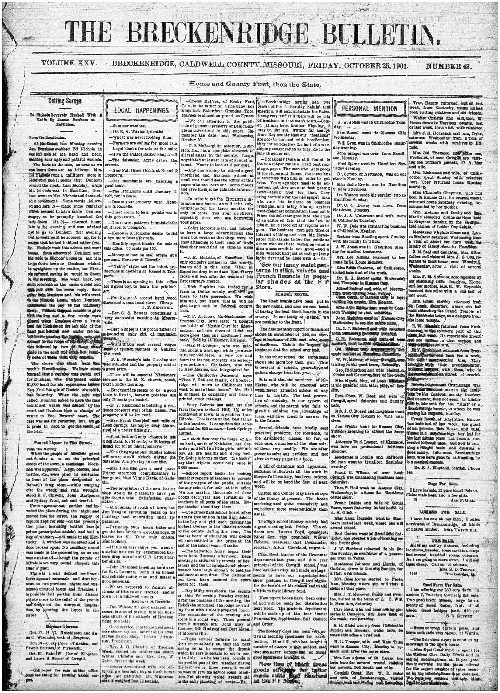 [Breckenridge Bulletin]