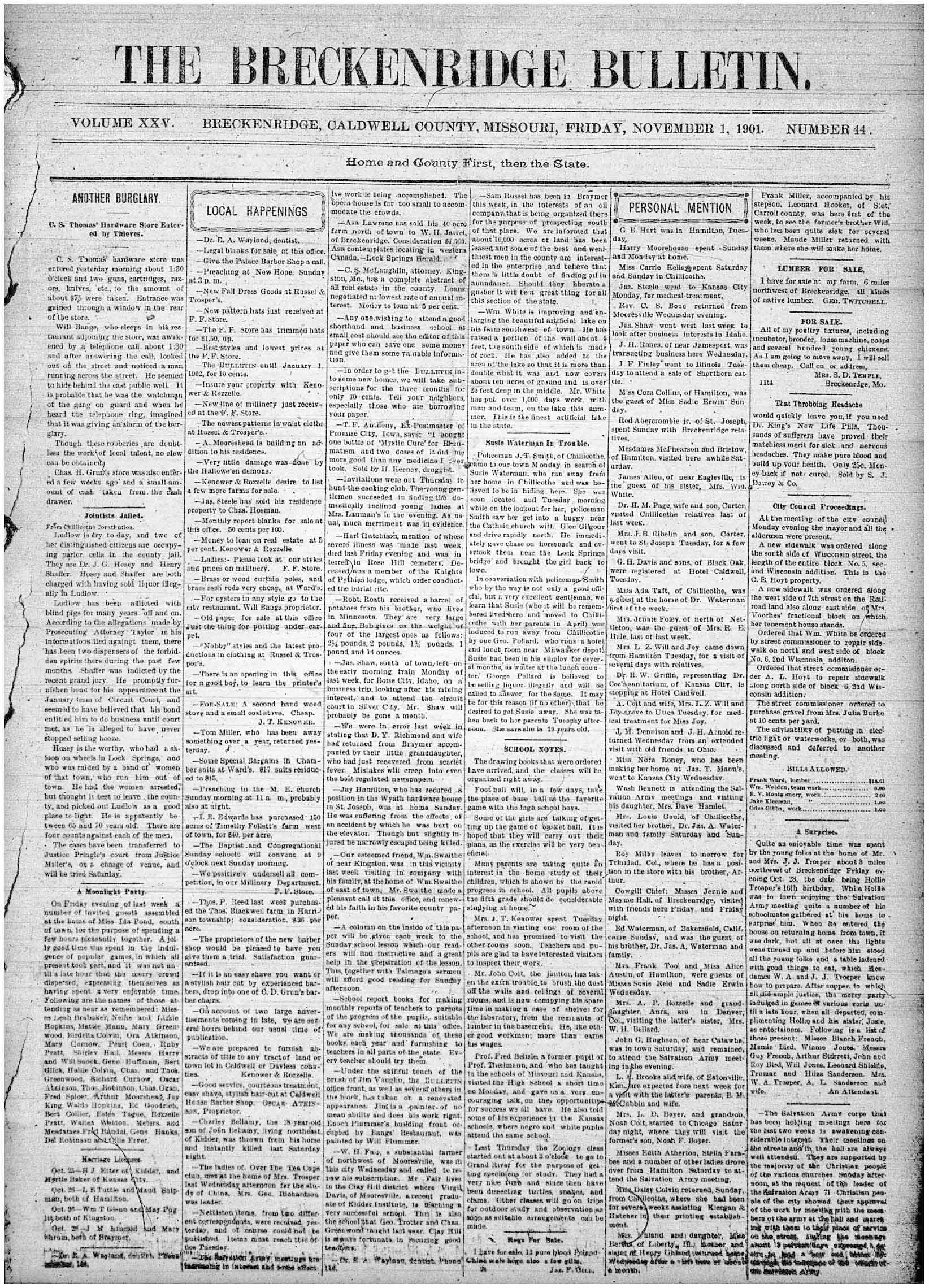 [Breckenridge Bulletin]