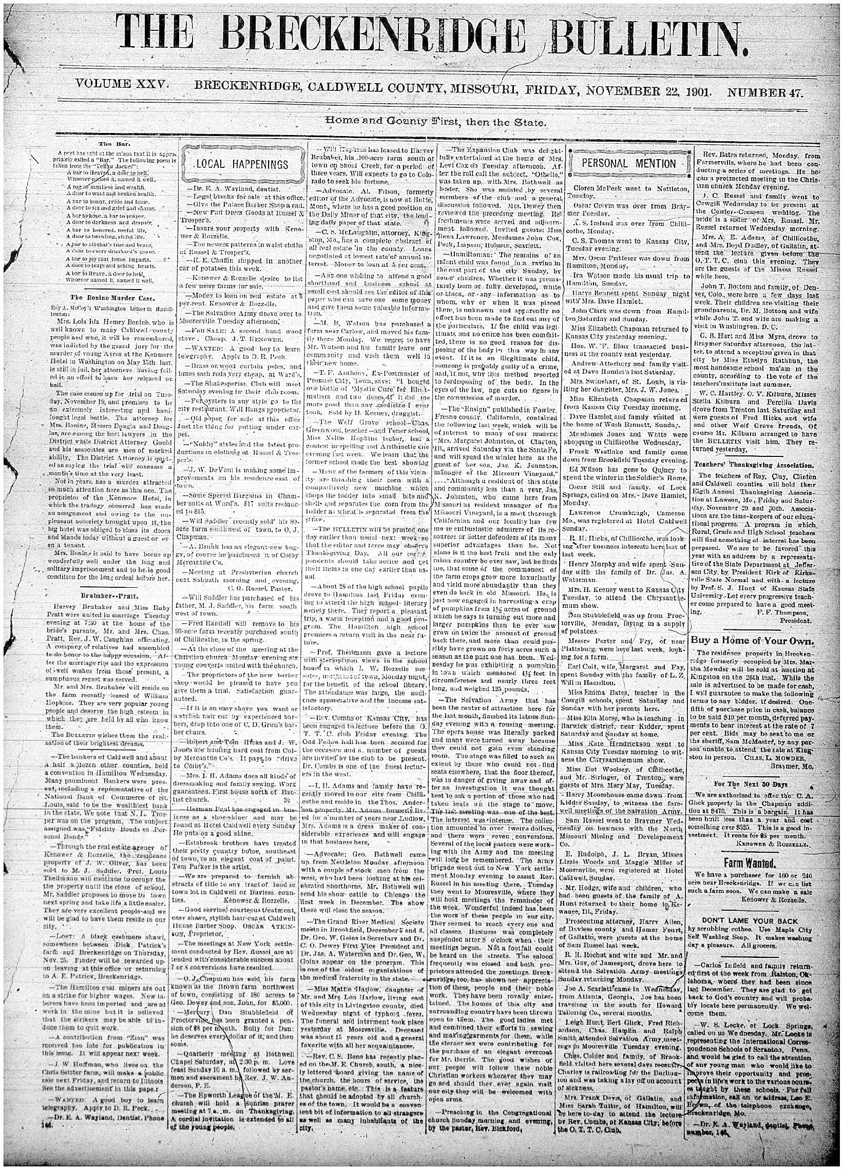 [Breckenridge Bulletin]