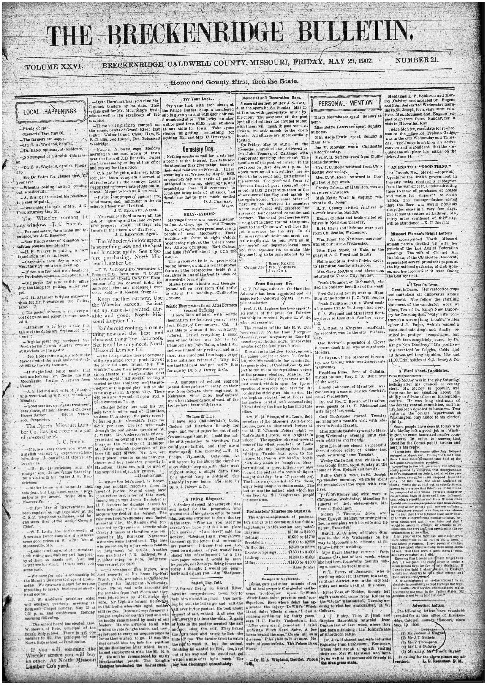 [Breckenridge Bulletin]