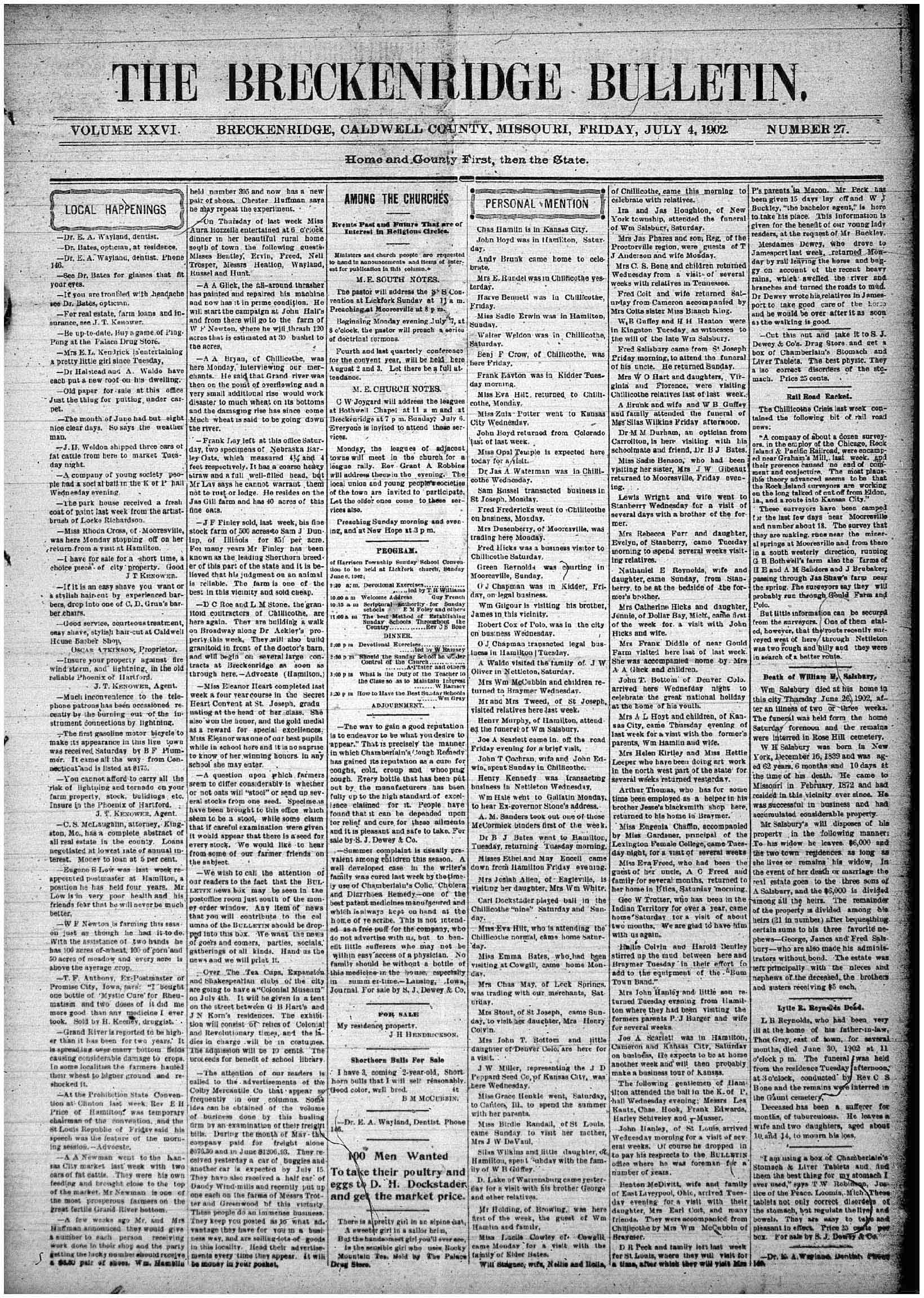 [Breckenridge Bulletin]