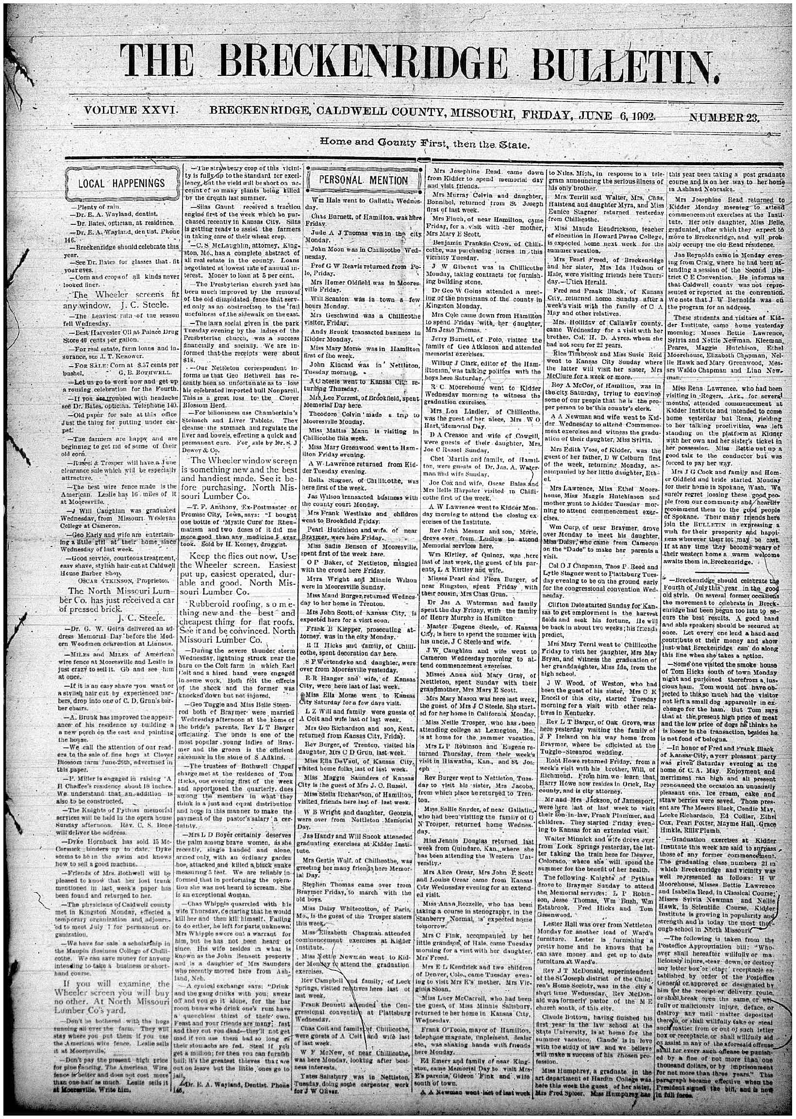 [Breckenridge Bulletin]