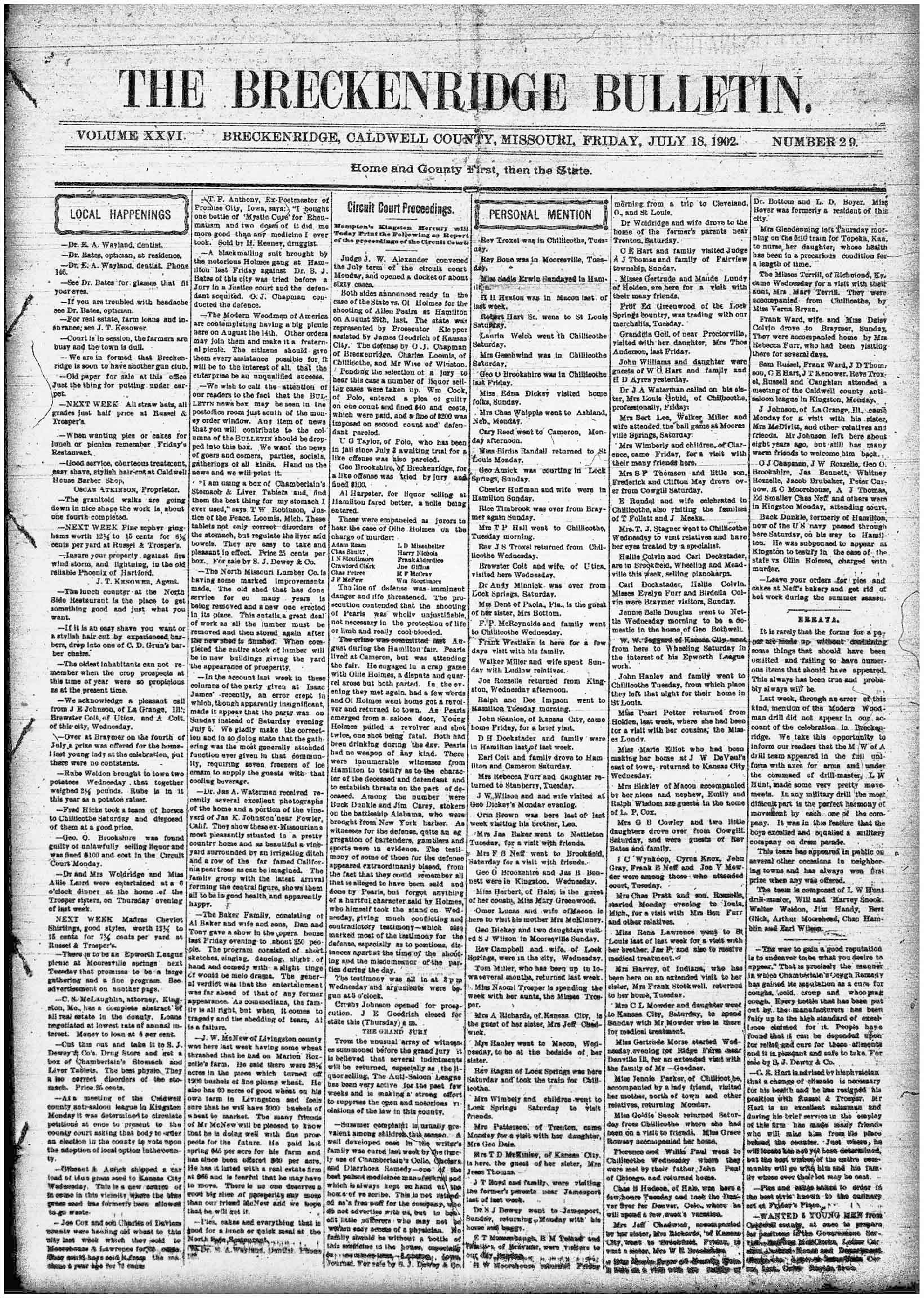 [Breckenridge Bulletin]