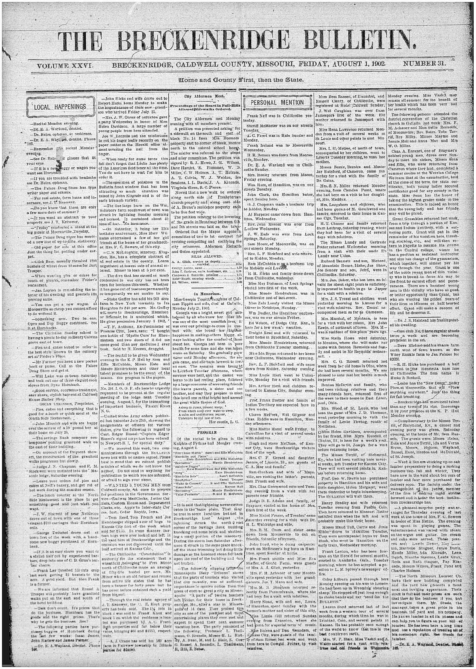 [Breckenridge Bulletin]