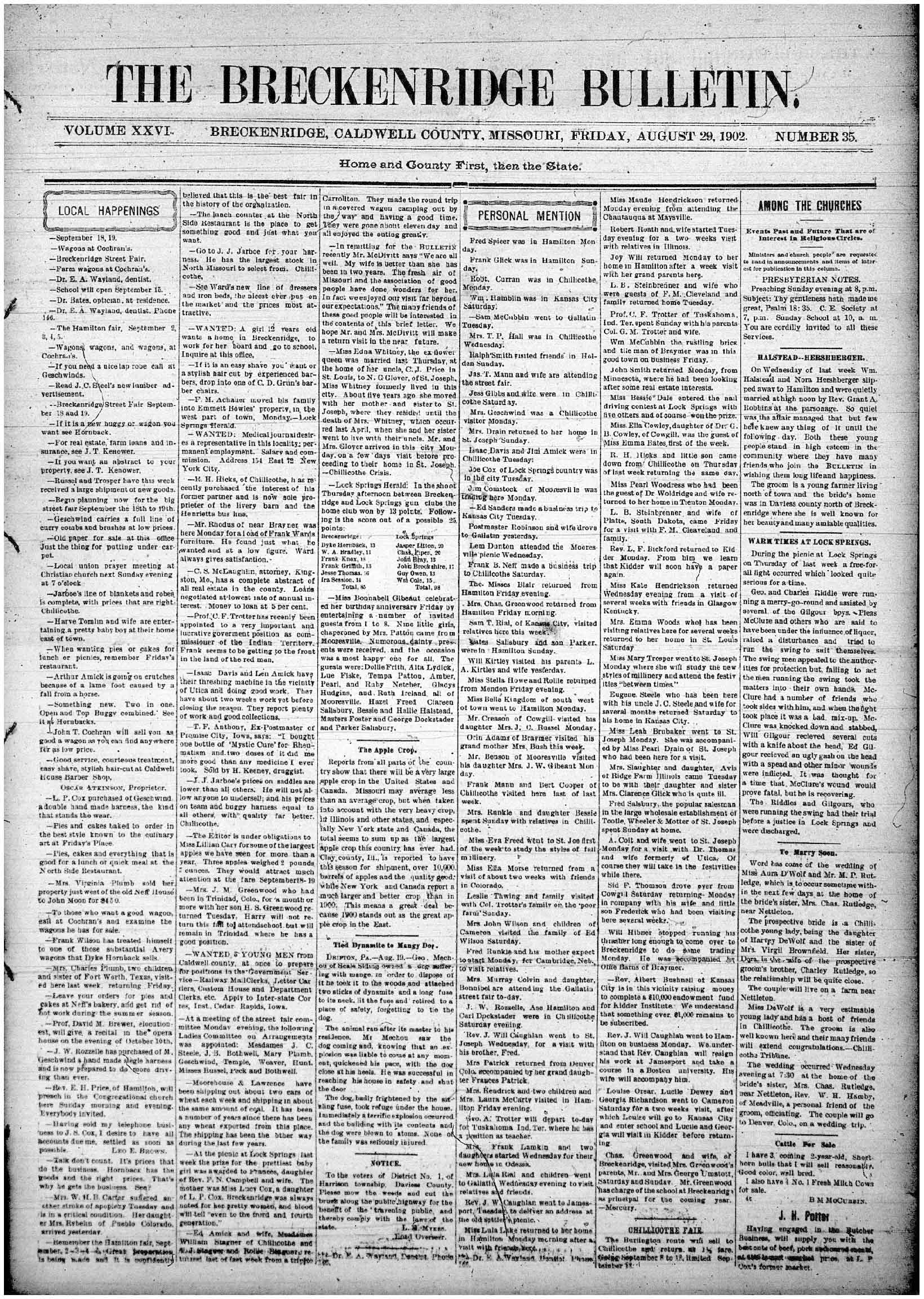 [Breckenridge Bulletin]