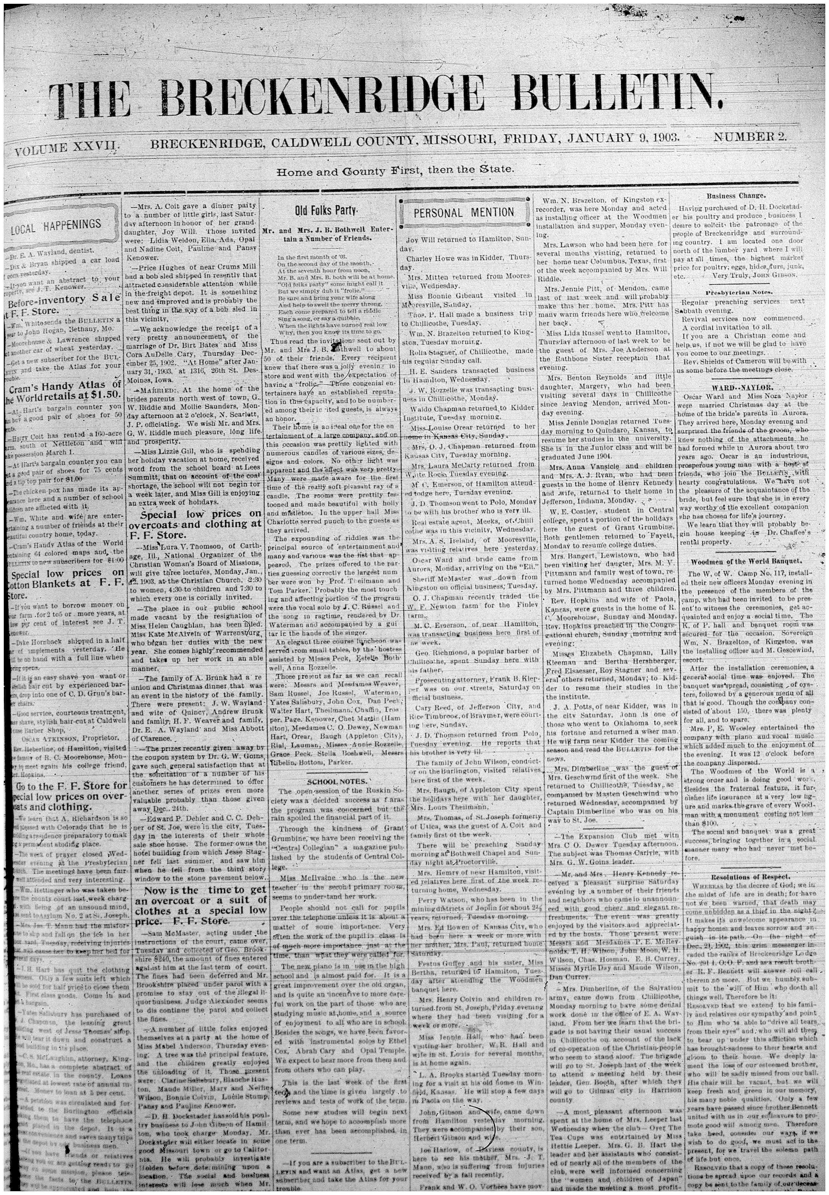 [Breckenridge Bulletin]