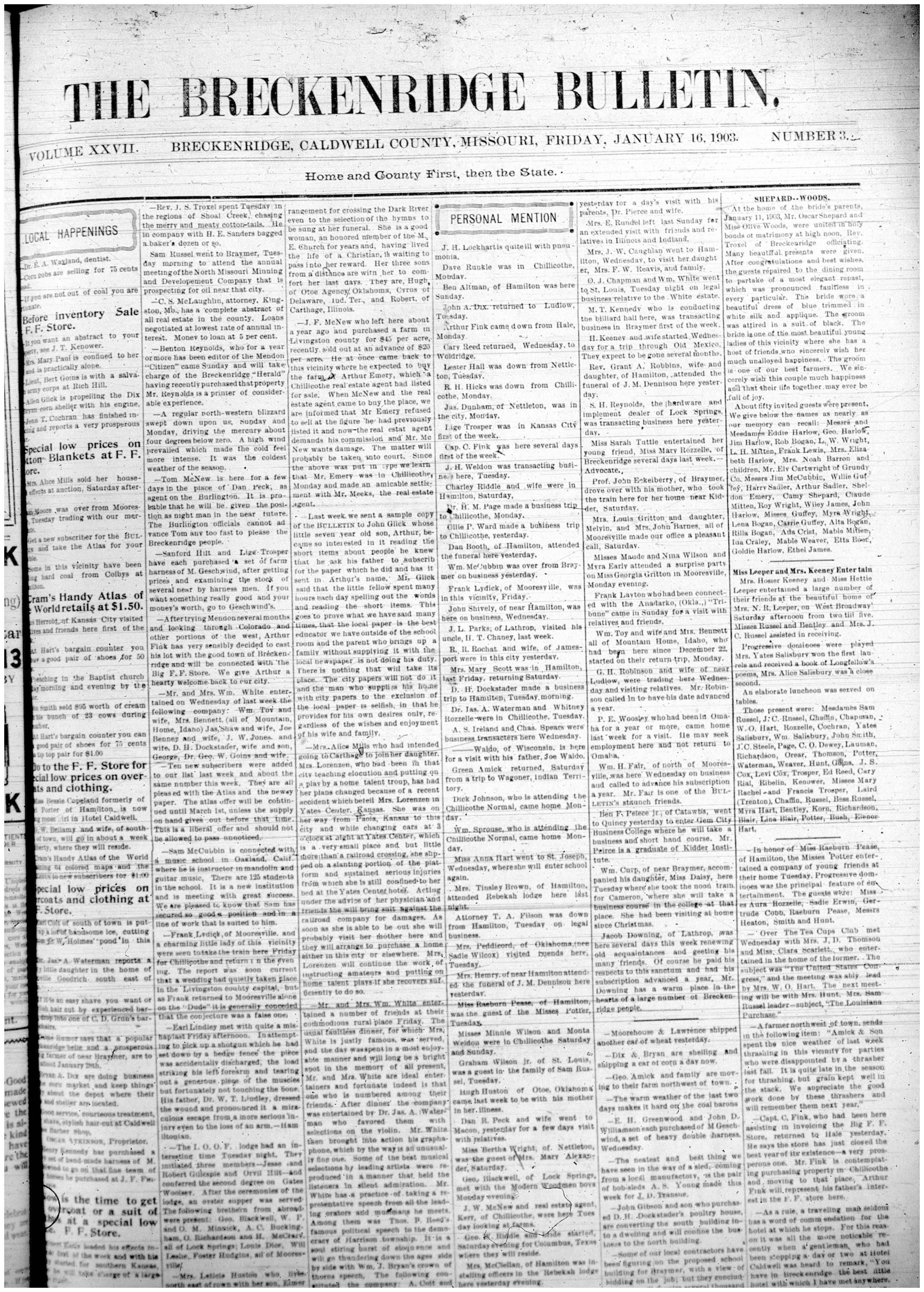 [Breckenridge Bulletin]