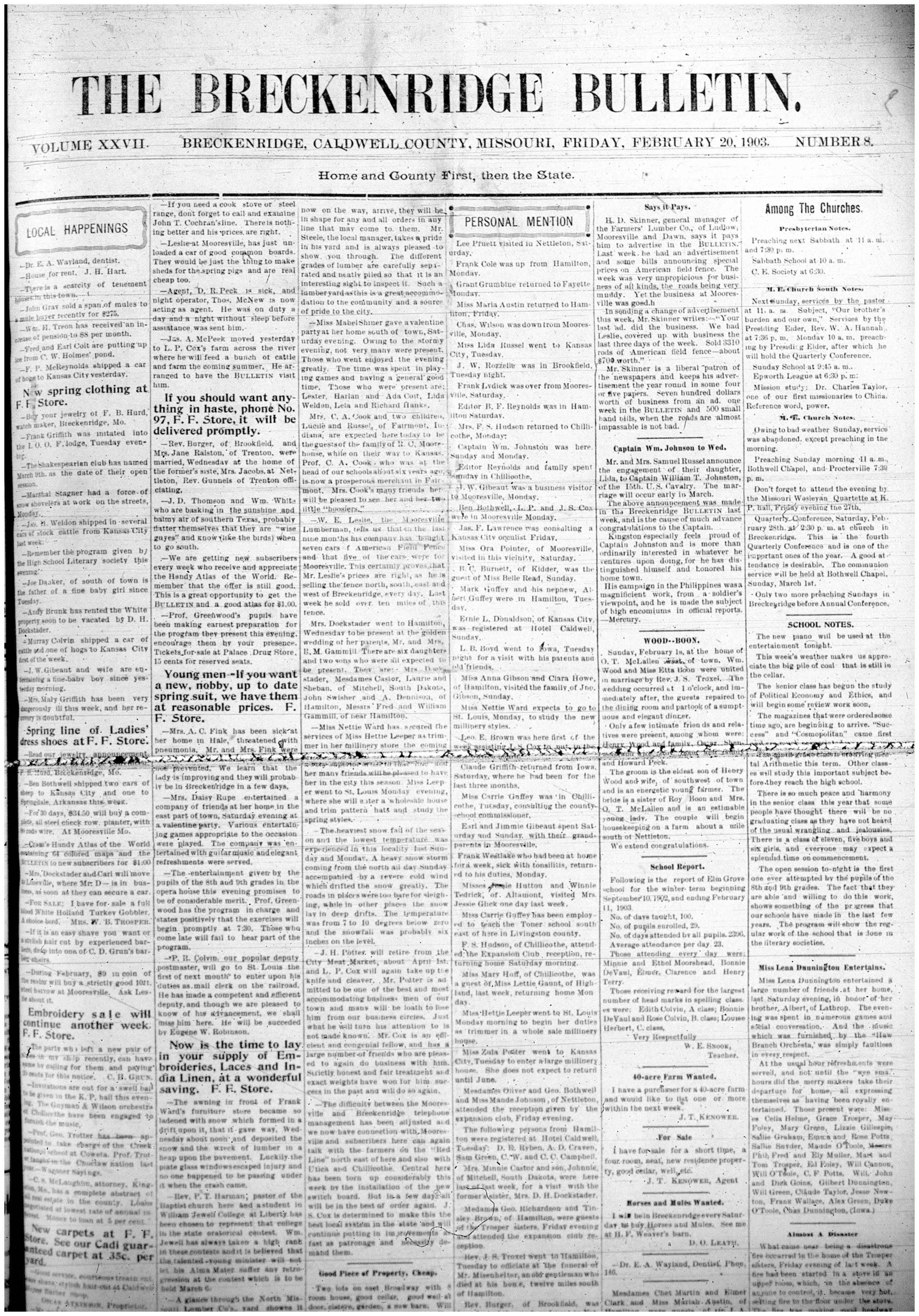 [Breckenridge Bulletin]