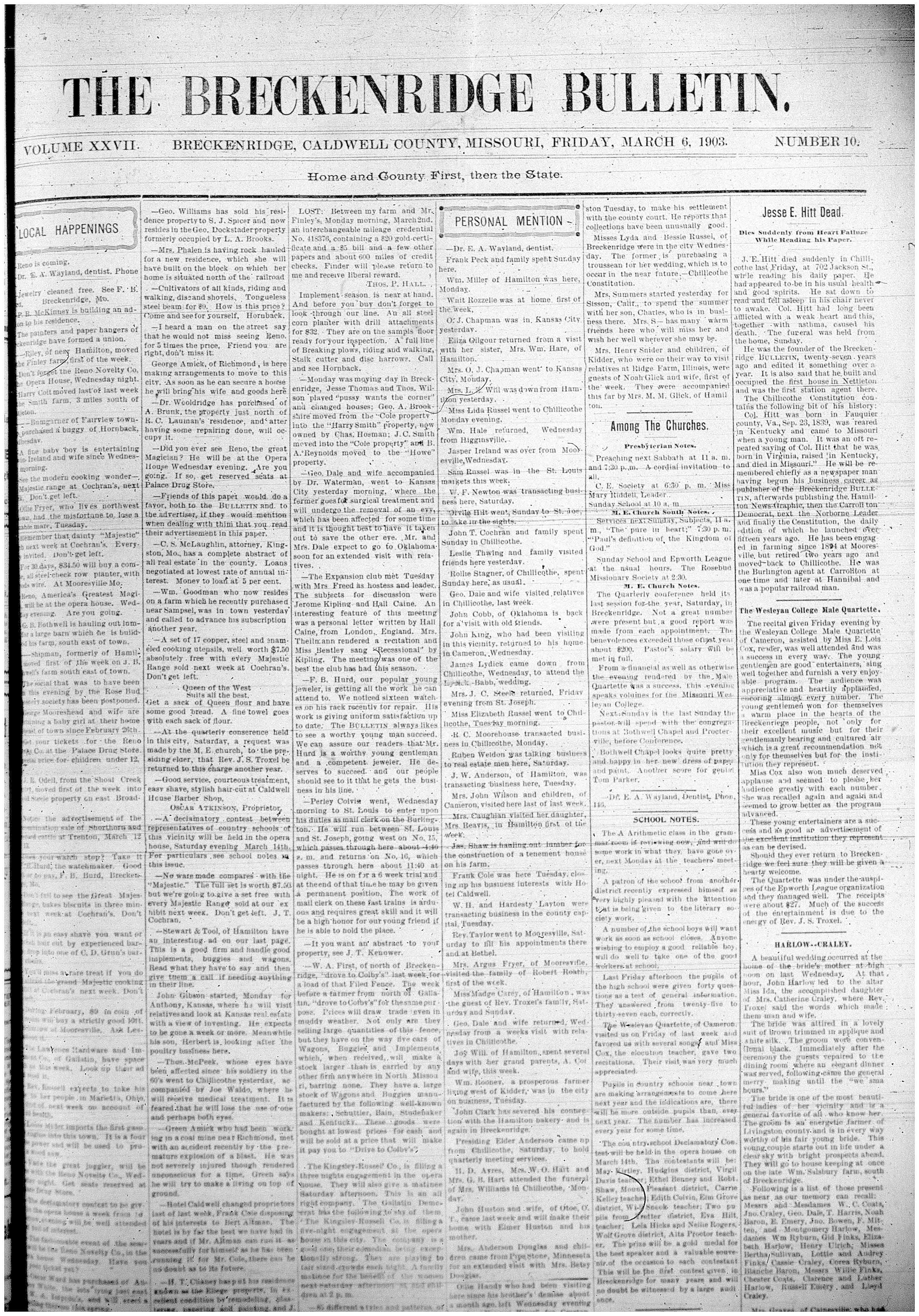 [Breckenridge Bulletin]