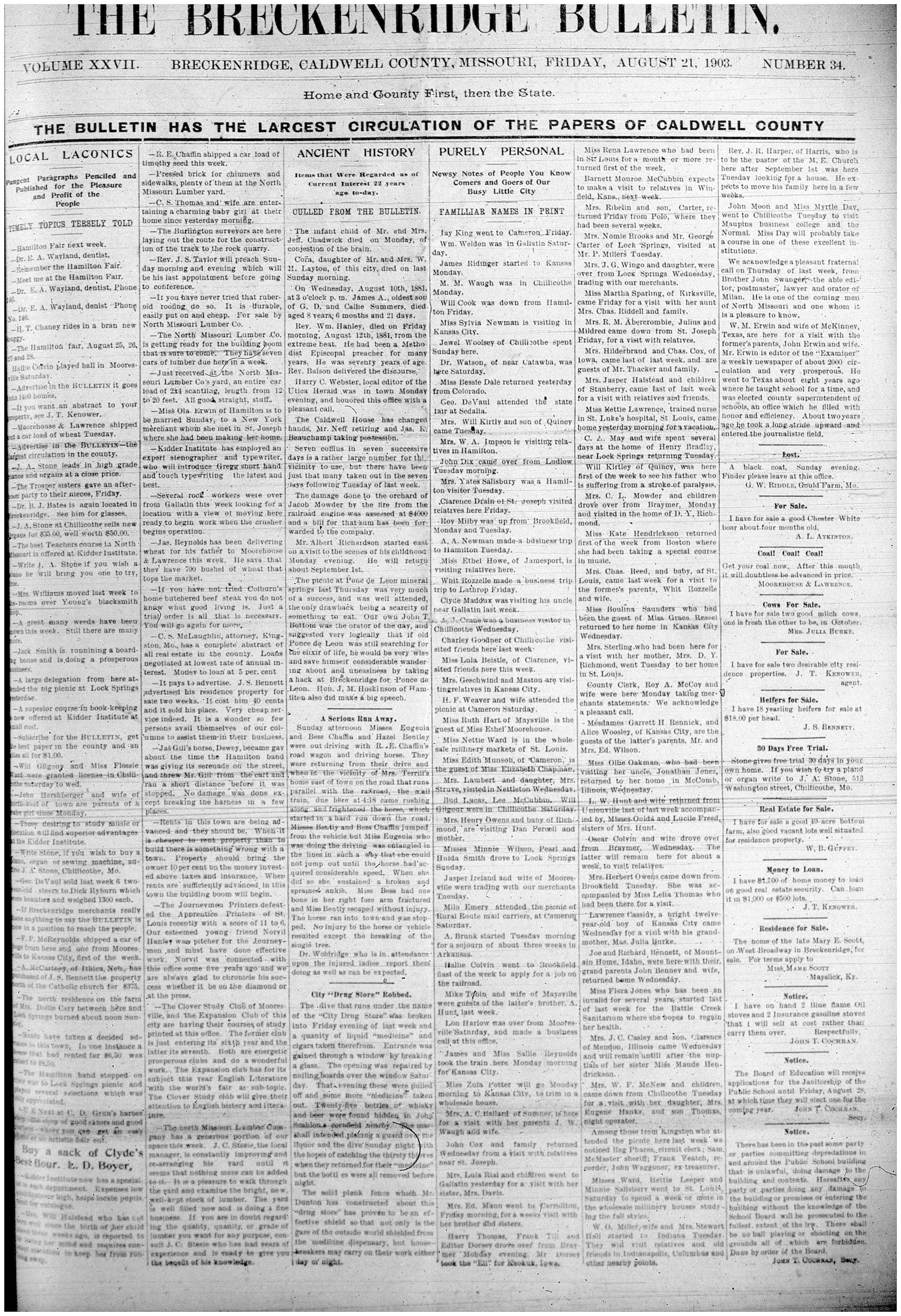 [Breckenridge Bulletin]