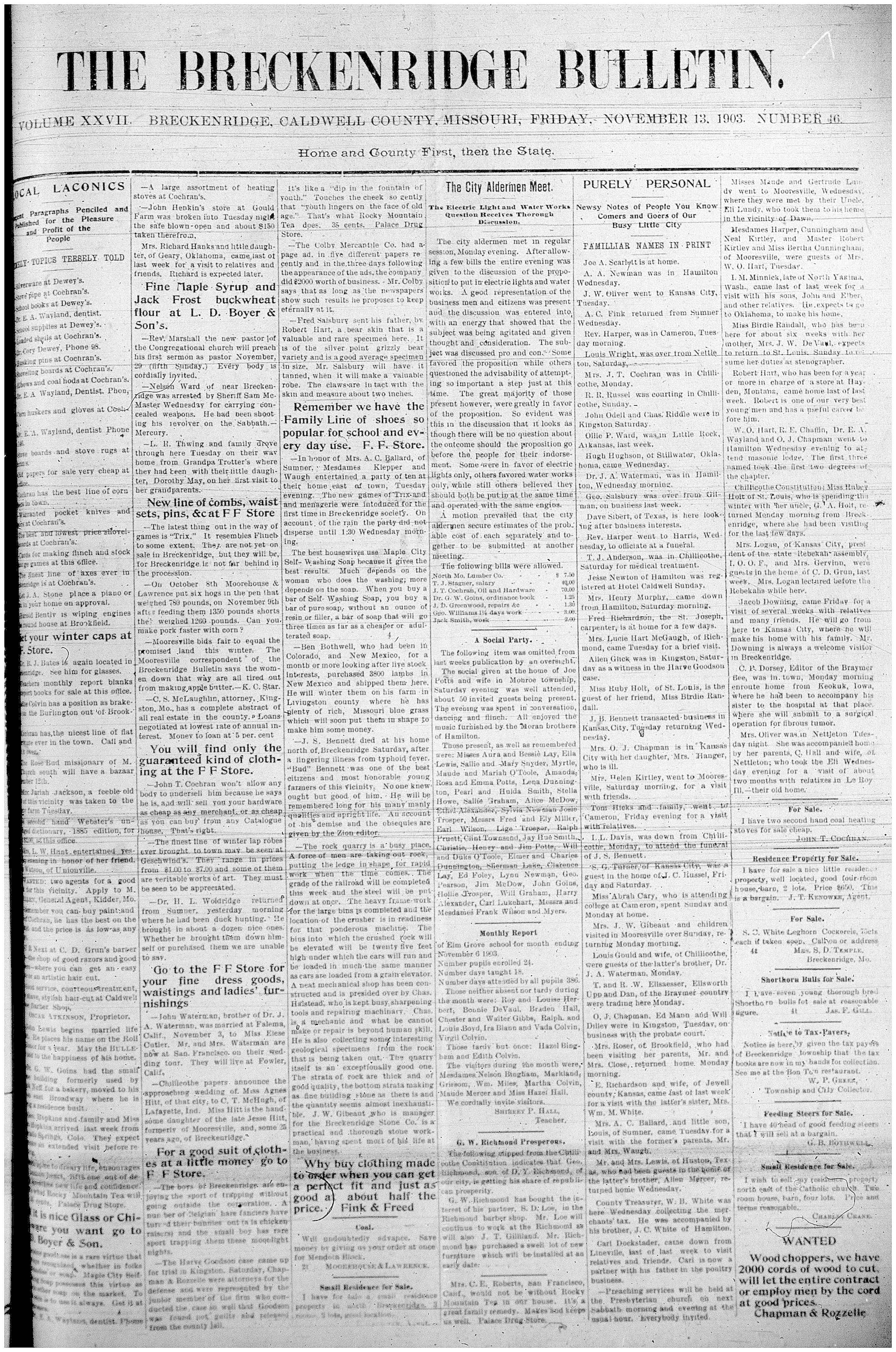 [Breckenridge Bulletin]