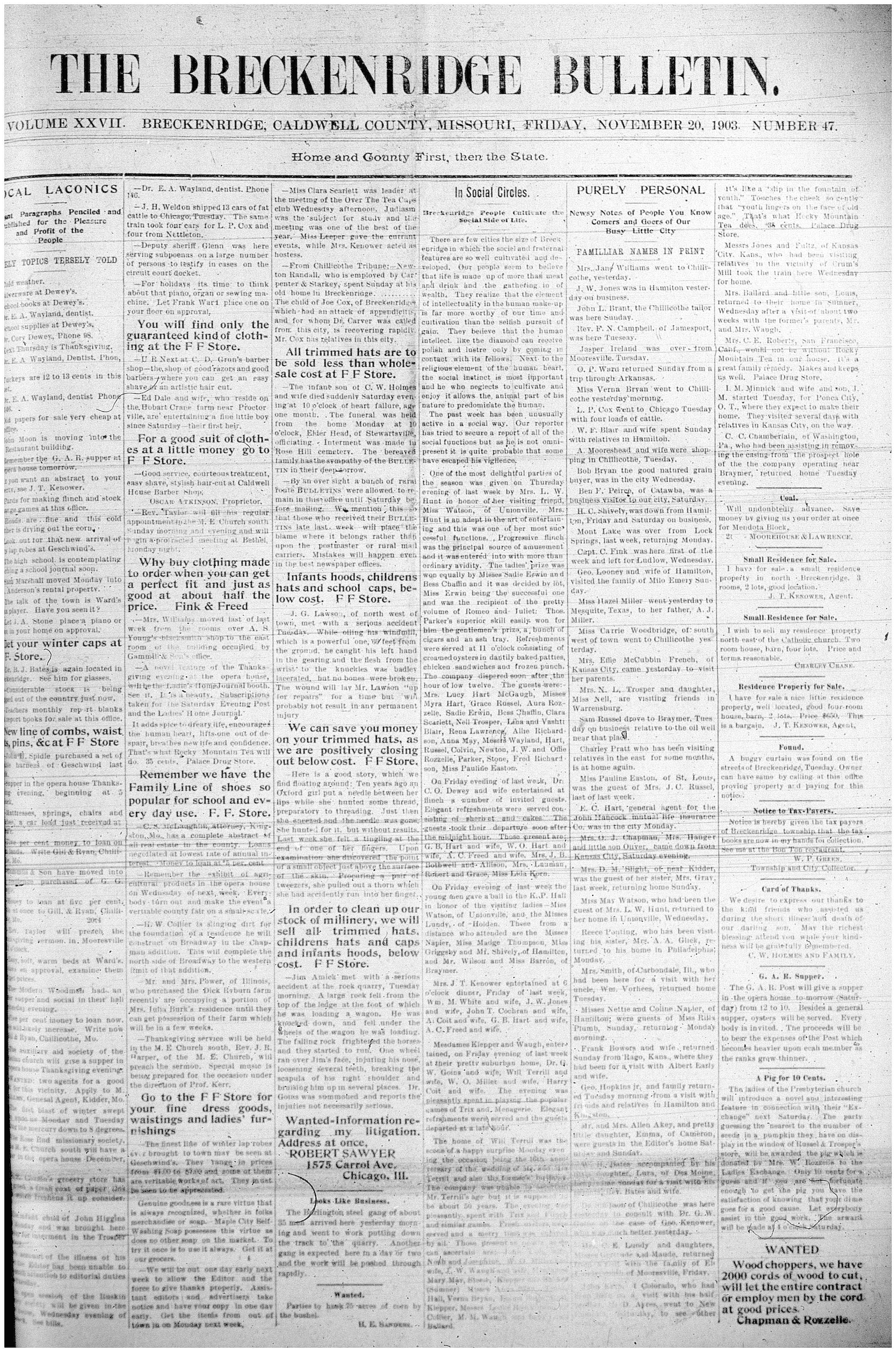 [Breckenridge Bulletin]