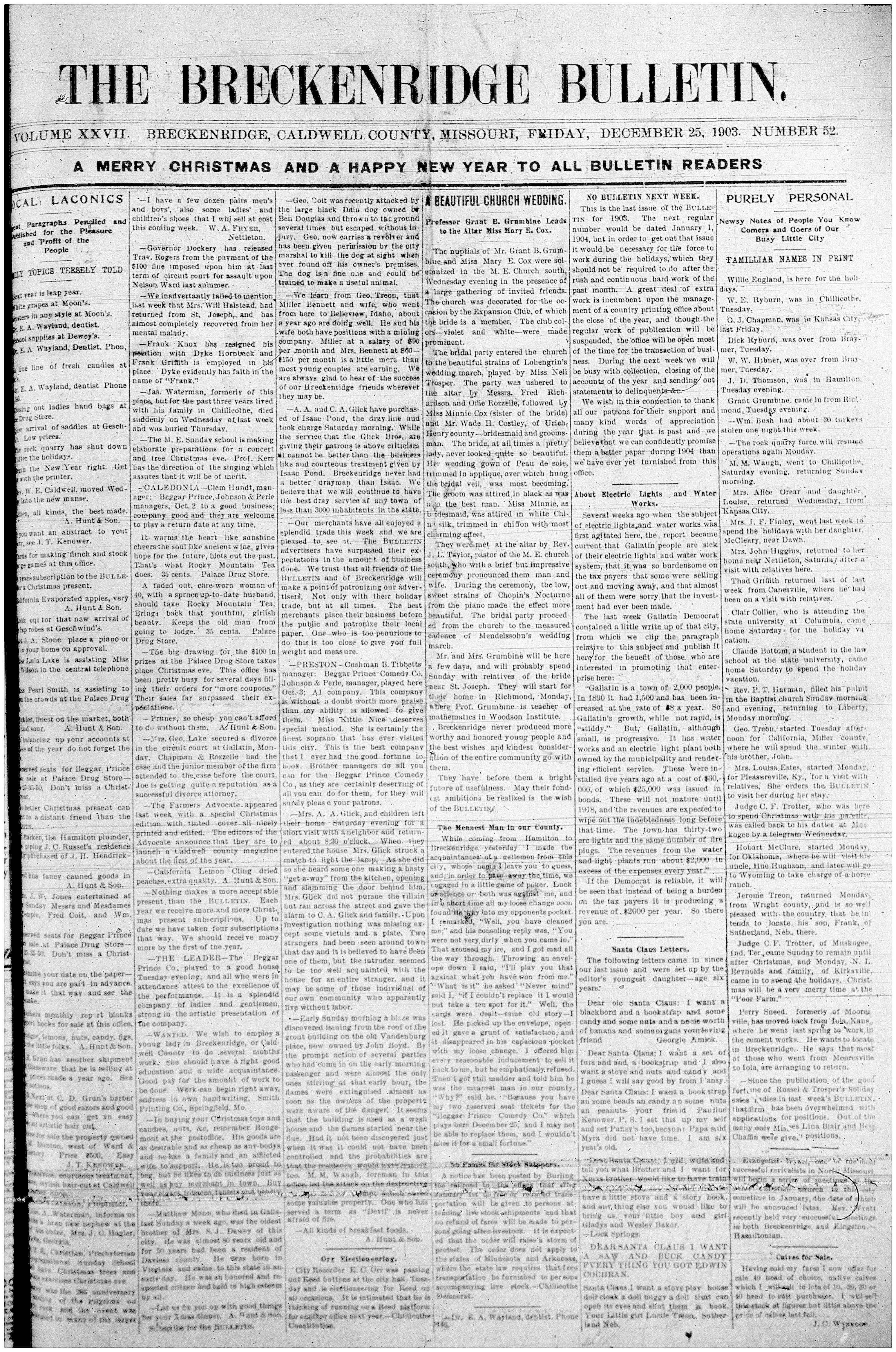 [Breckenridge Bulletin]