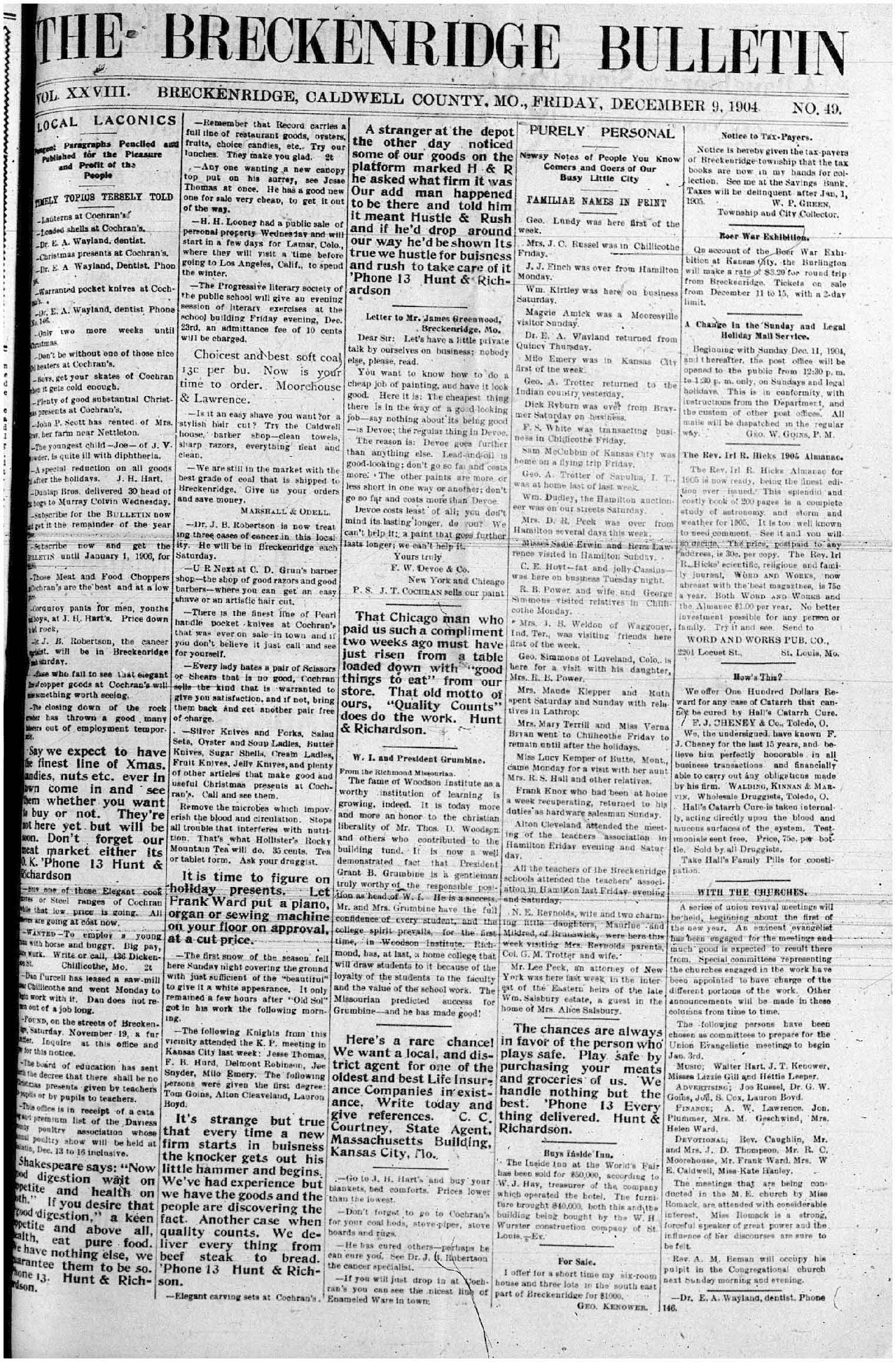 [Breckenridge Bulletin]