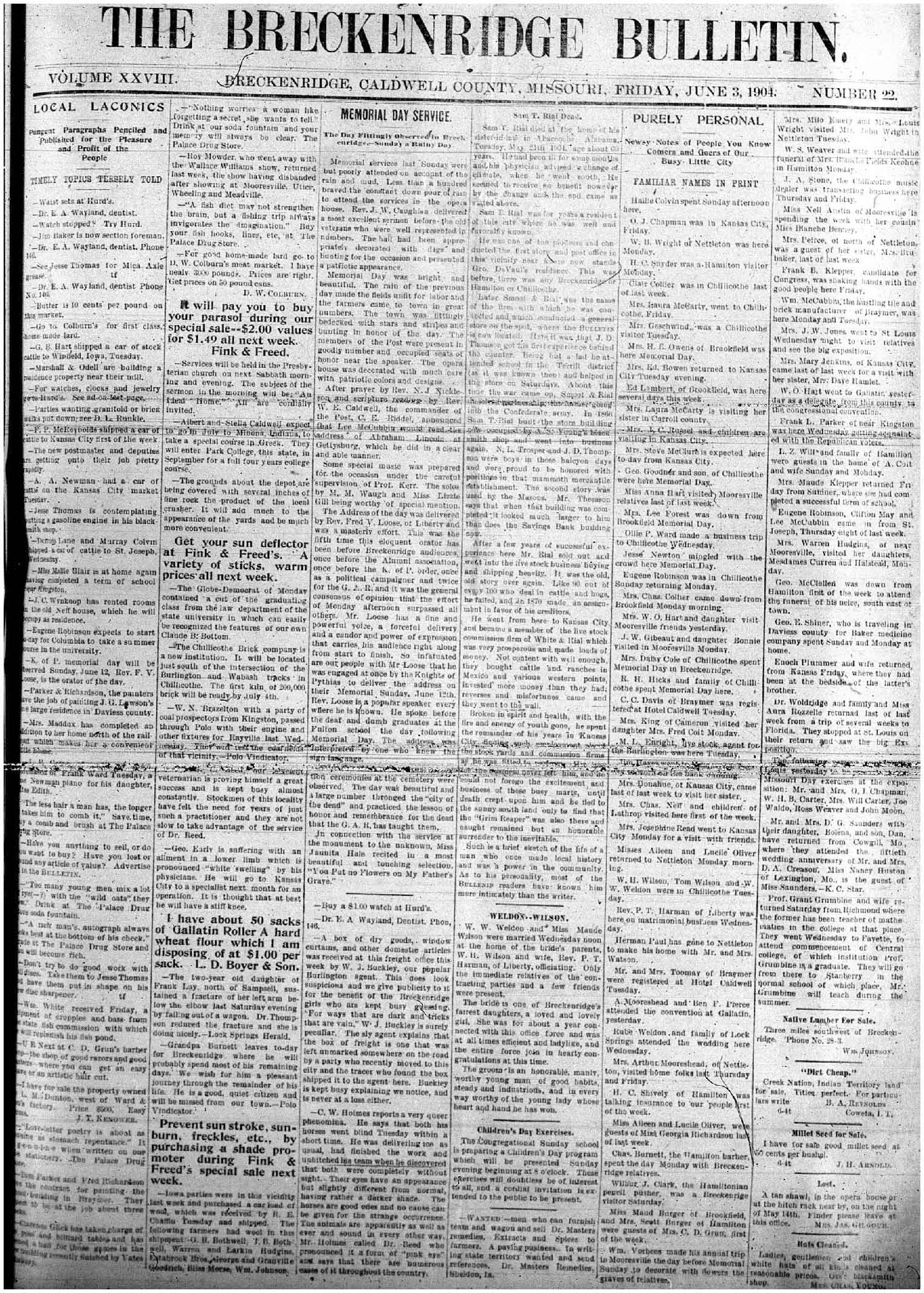 [Breckenridge Bulletin]