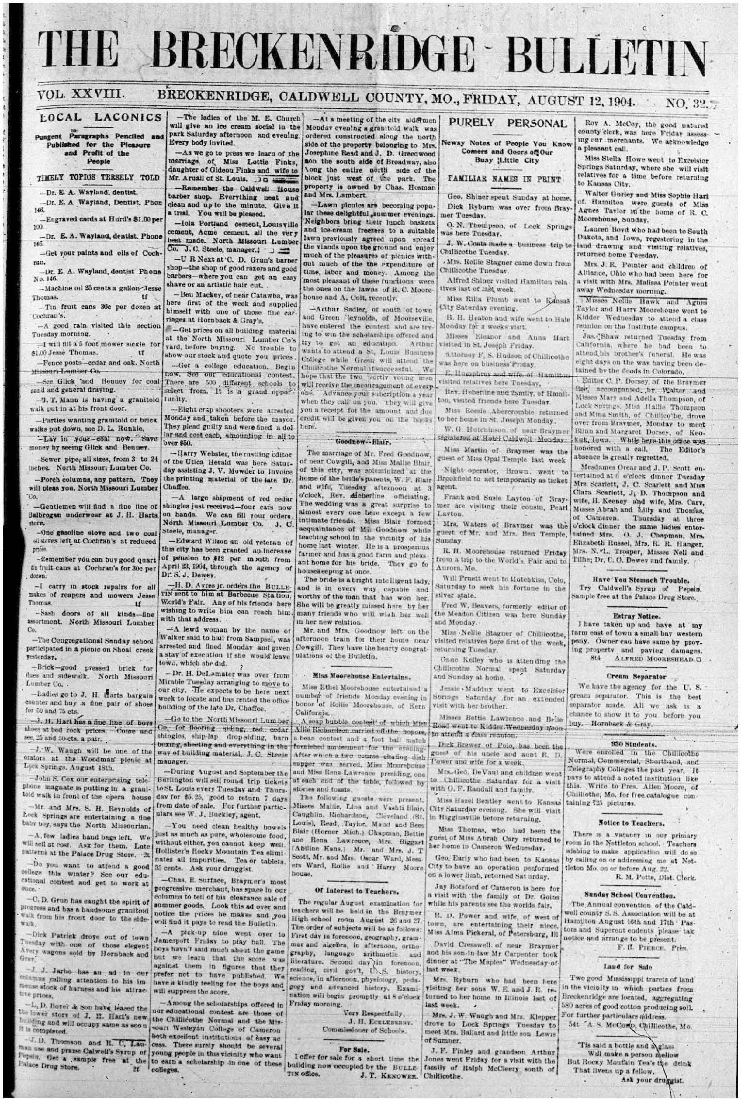 [Breckenridge Bulletin]