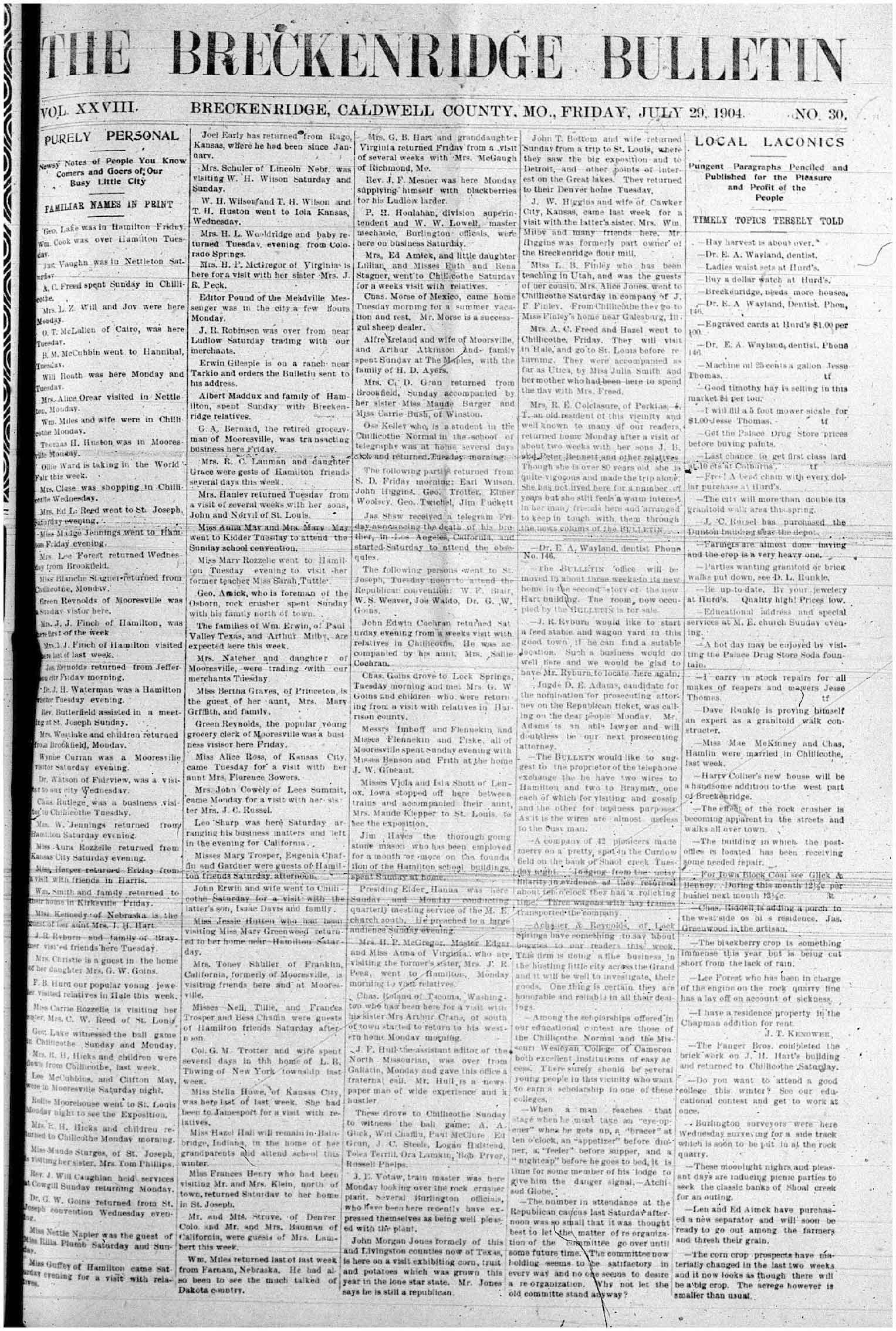 [Breckenridge Bulletin]