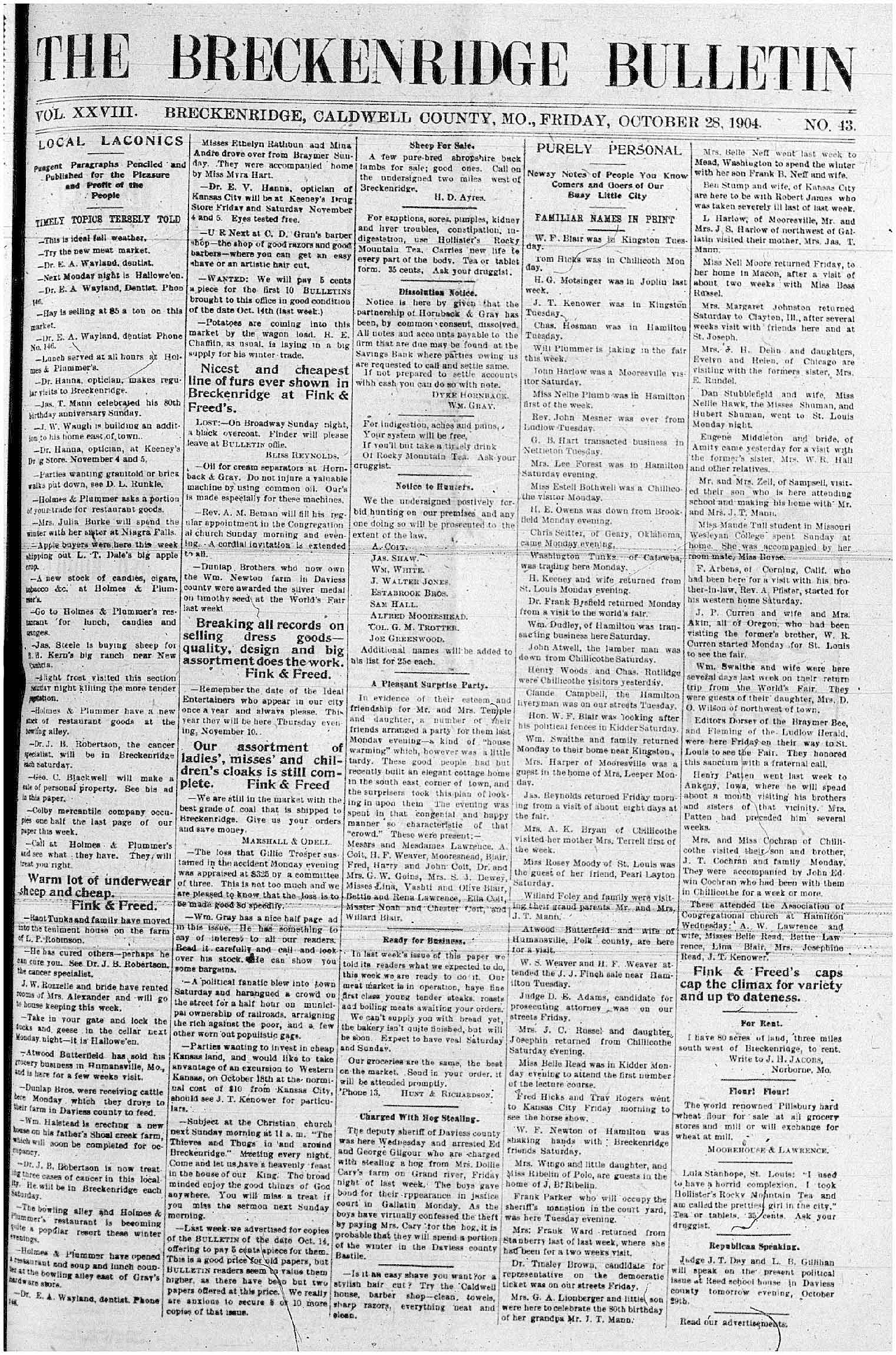 [Breckenridge Bulletin]