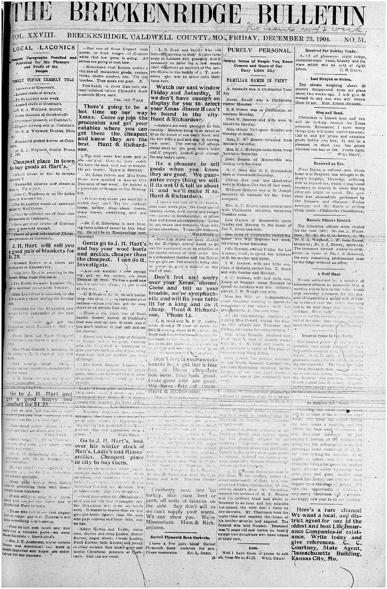 [Breckenridge Bulletin]