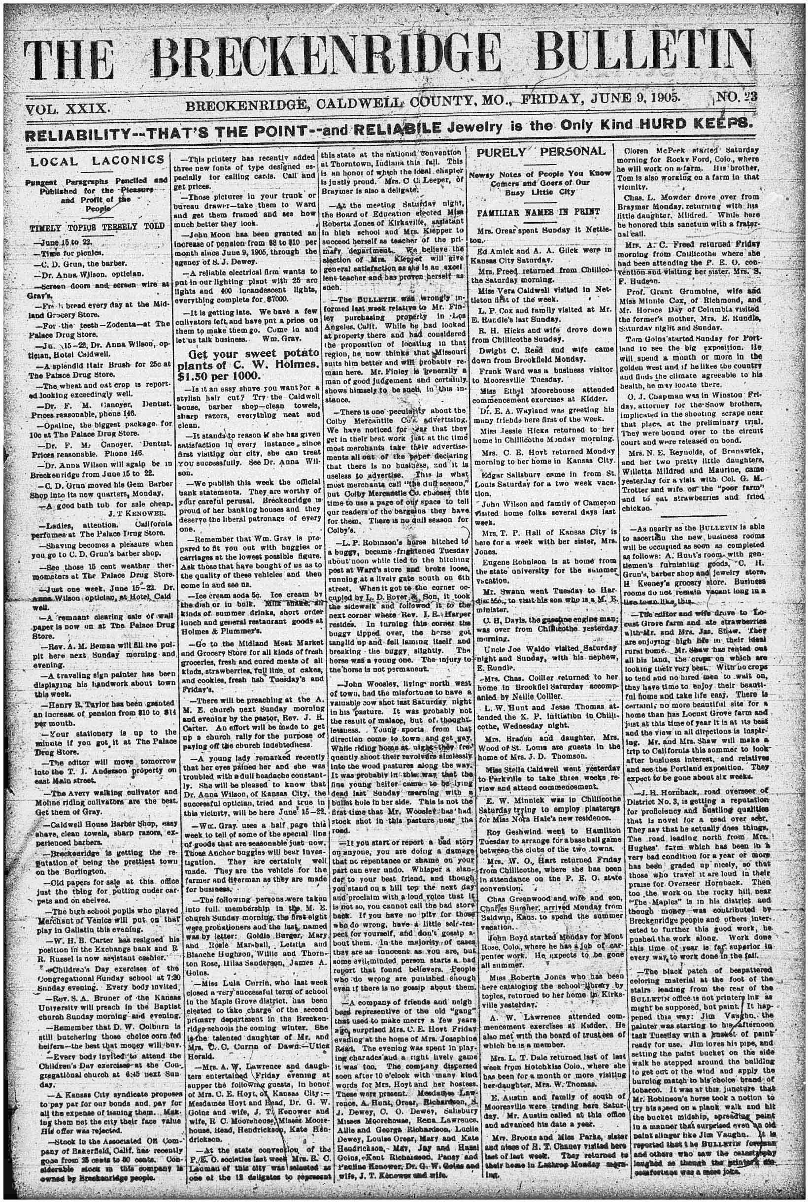 [Breckenridge Bulletin]