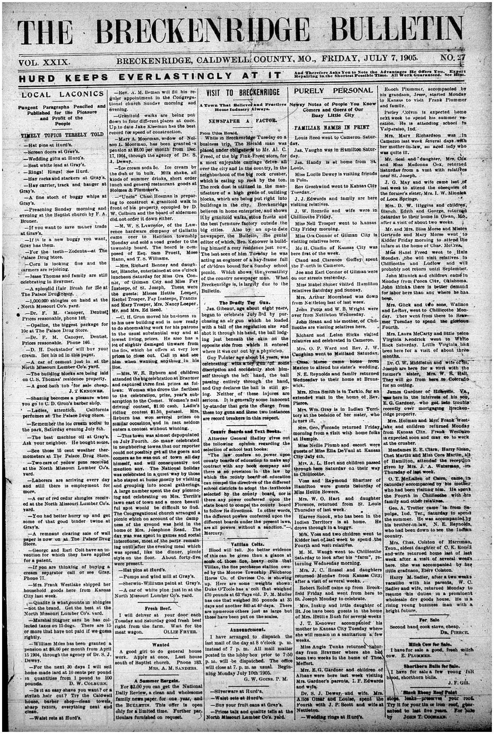 [Breckenridge Bulletin]