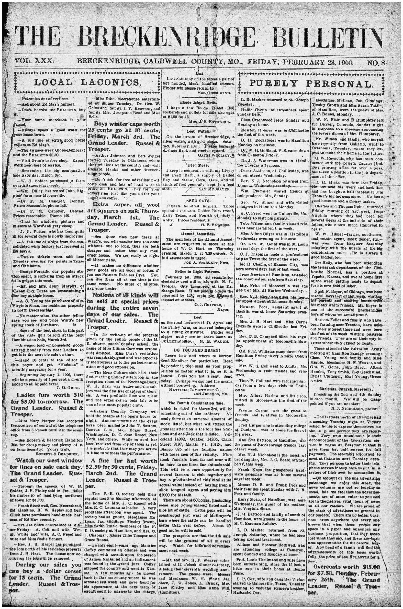 [Breckenridge Bulletin]