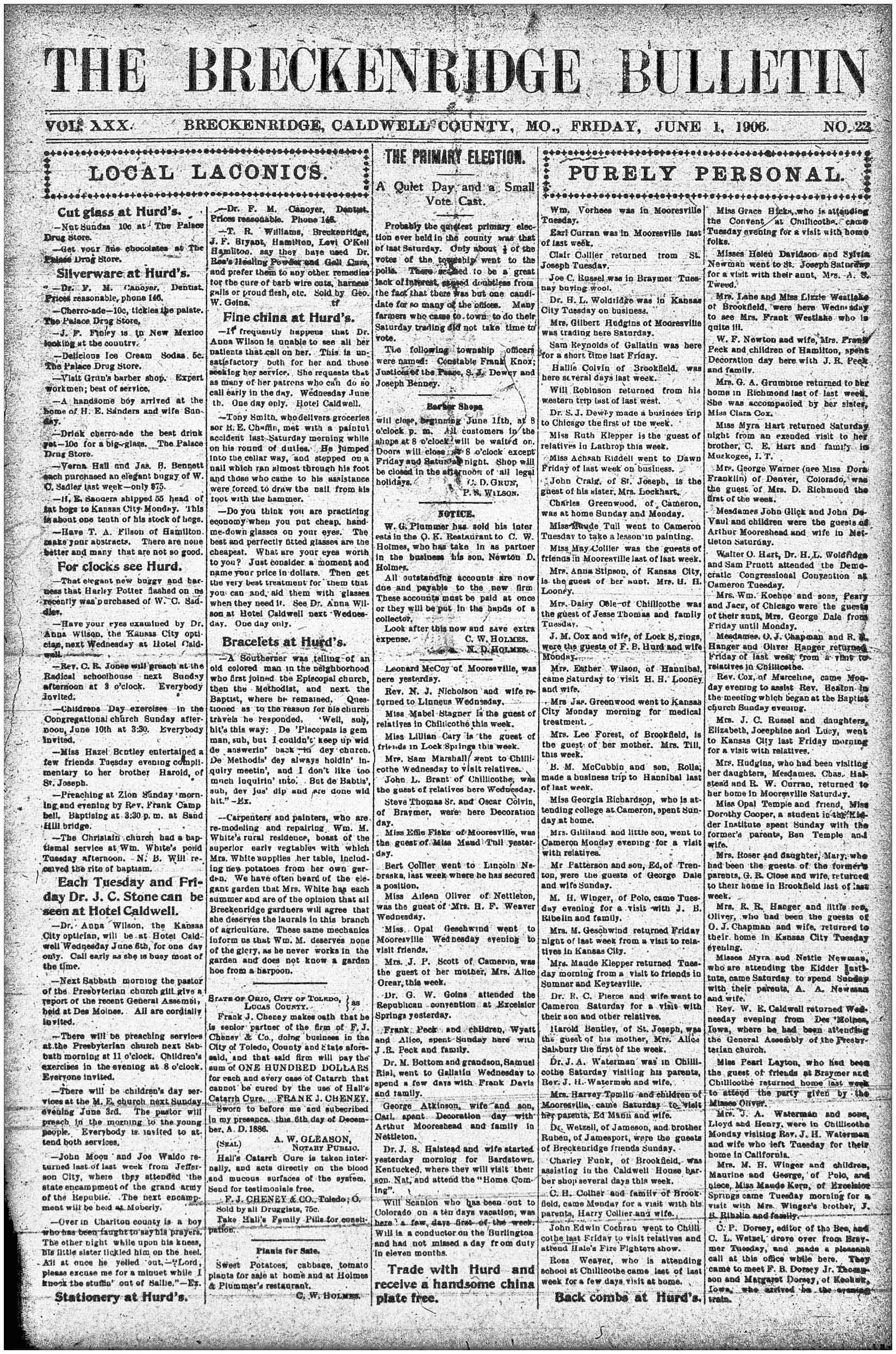 [Breckenridge Bulletin]