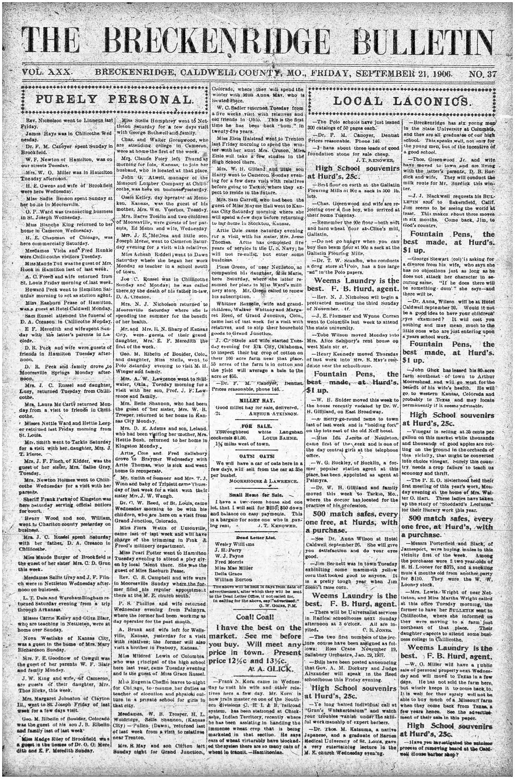 [Breckenridge Bulletin]