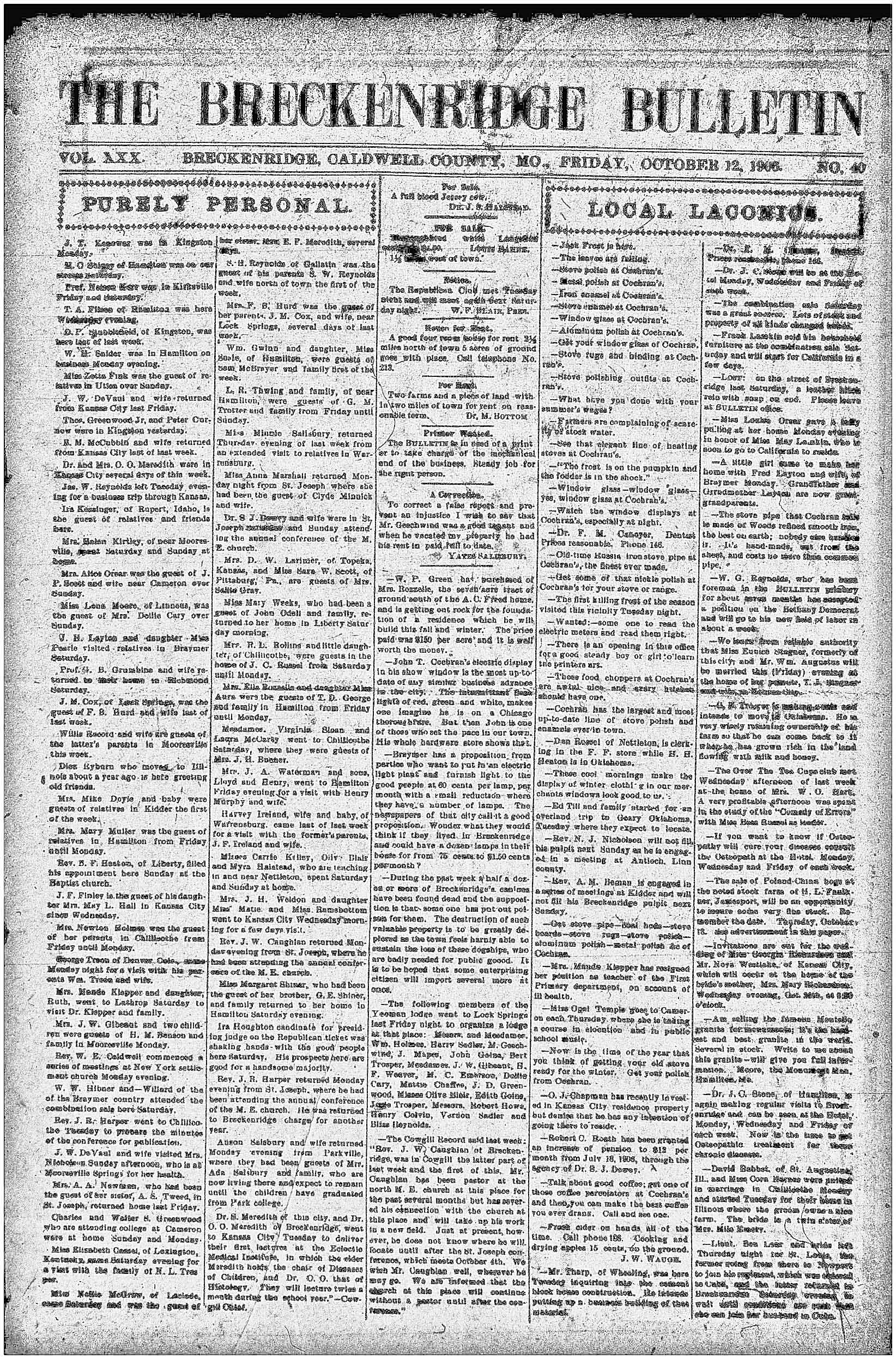 [Breckenridge Bulletin]