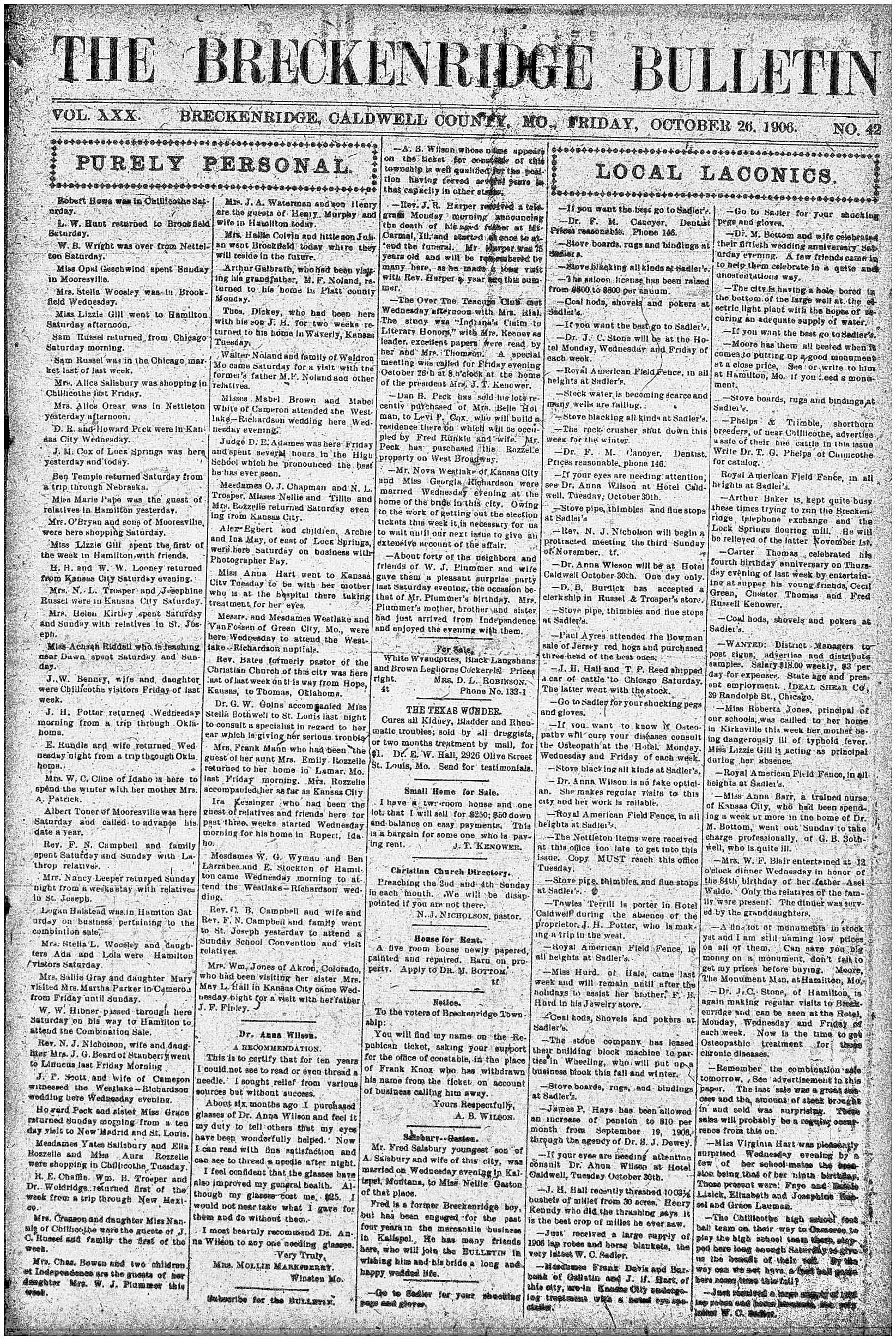 [Breckenridge Bulletin]