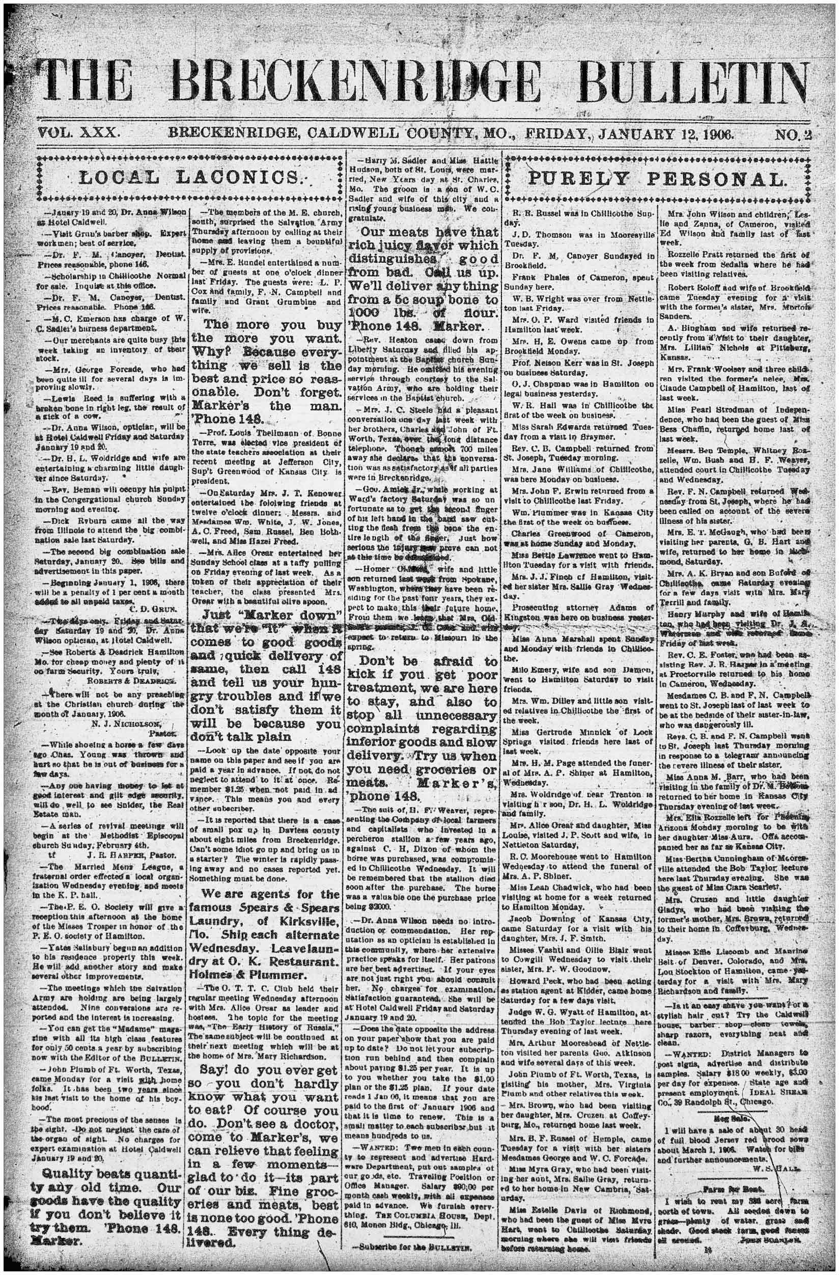 [Breckenridge Bulletin]