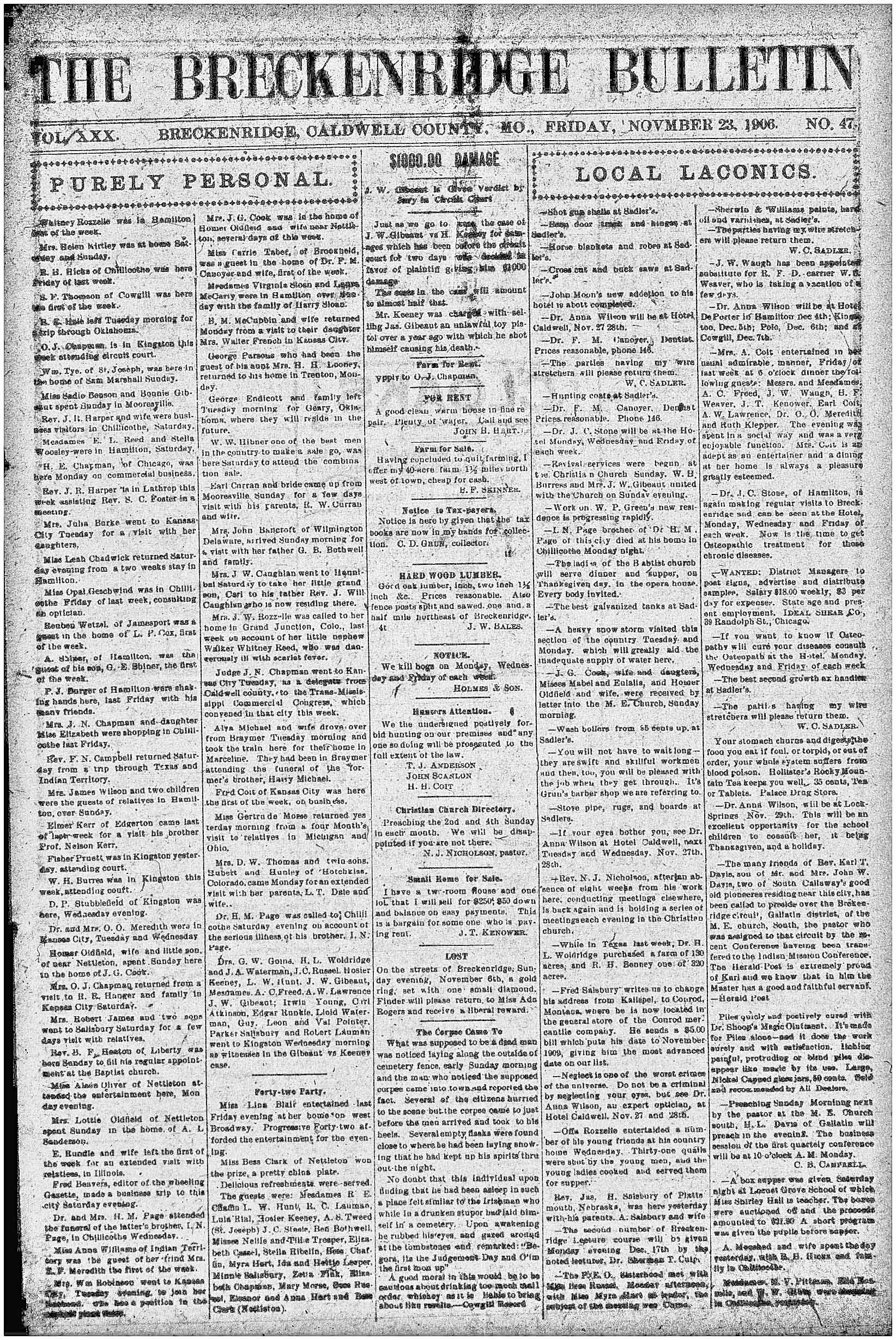 [Breckenridge Bulletin]