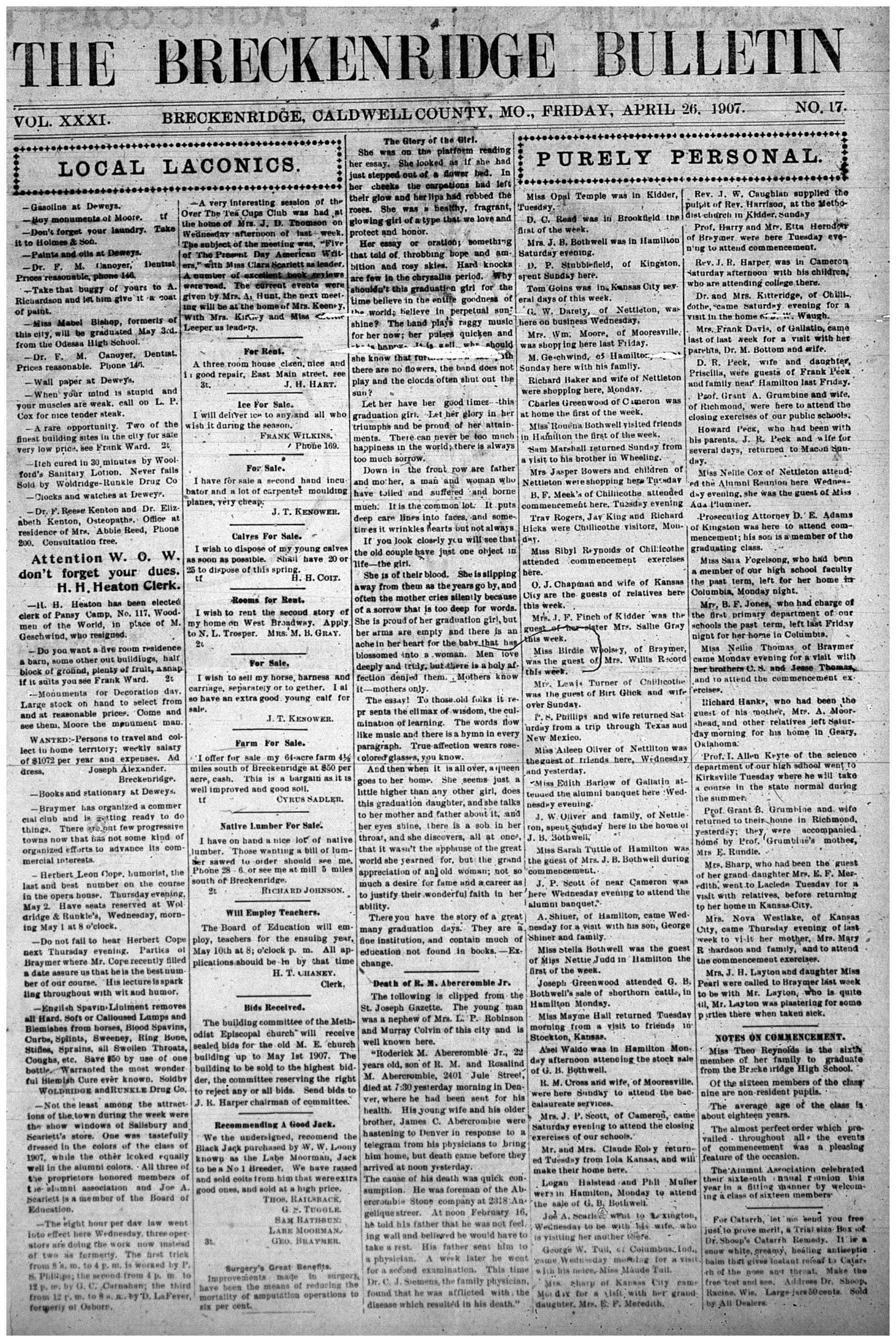 [Breckenridge Bulletin]