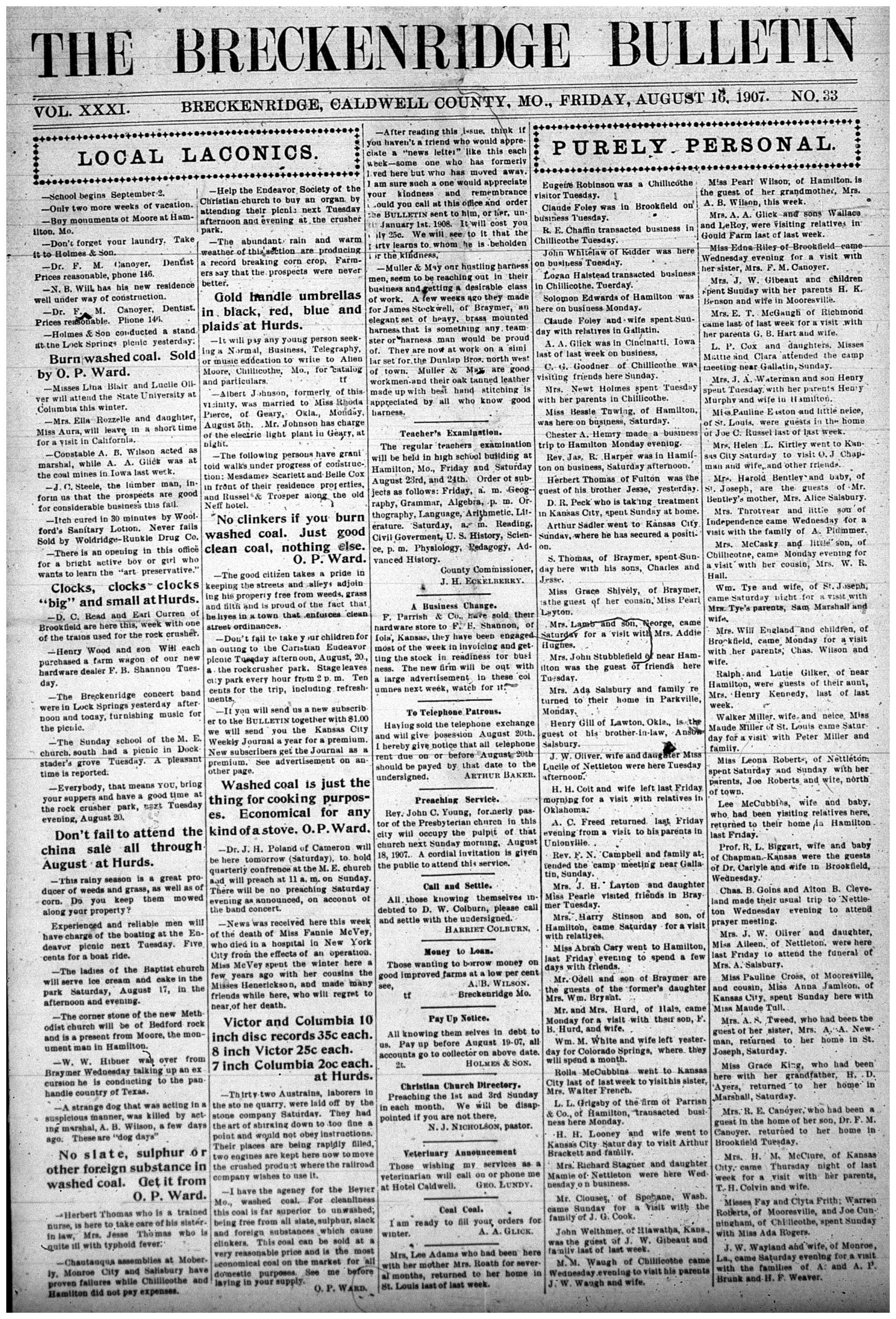 [Breckenridge Bulletin]