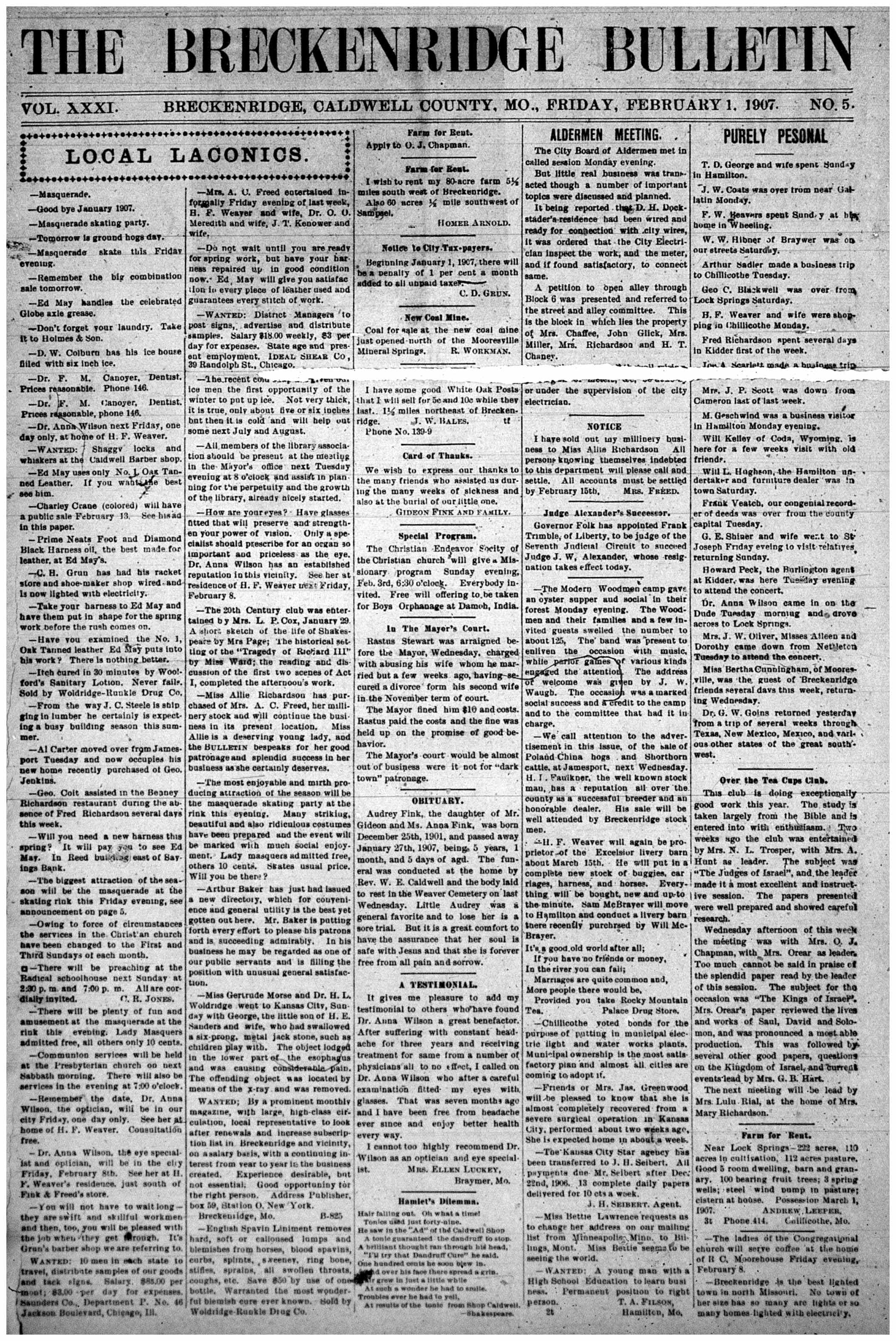 [Breckenridge Bulletin]