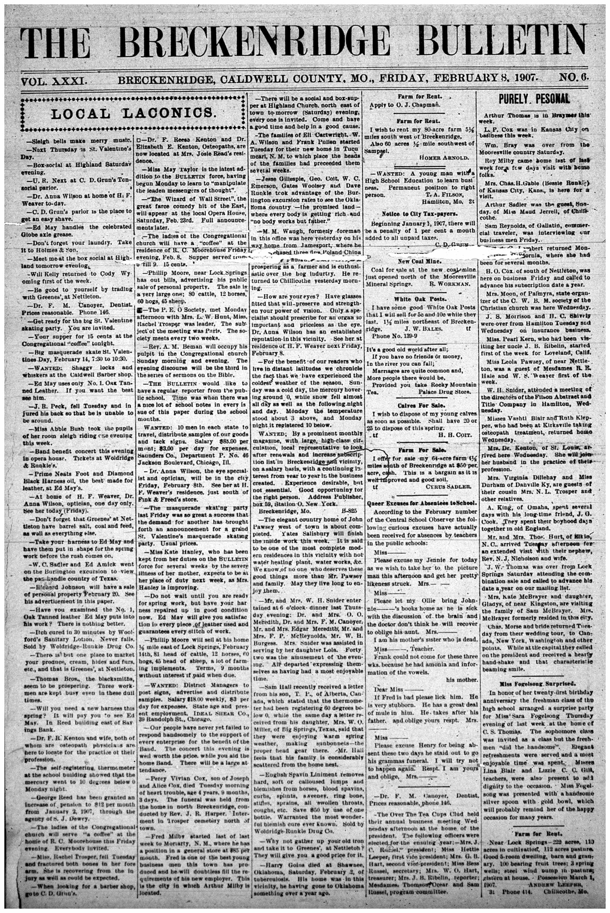 [Breckenridge Bulletin]