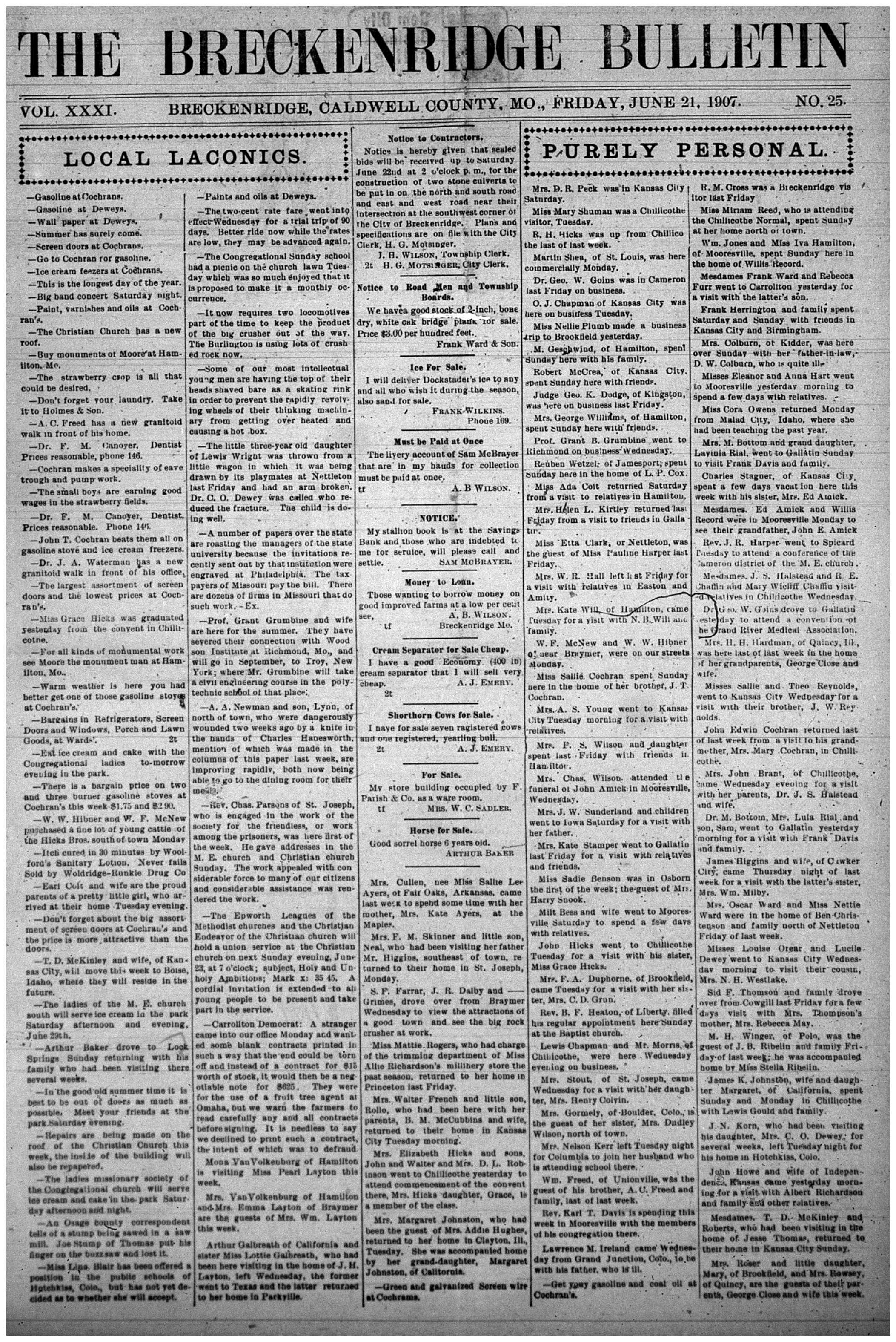 [Breckenridge Bulletin]