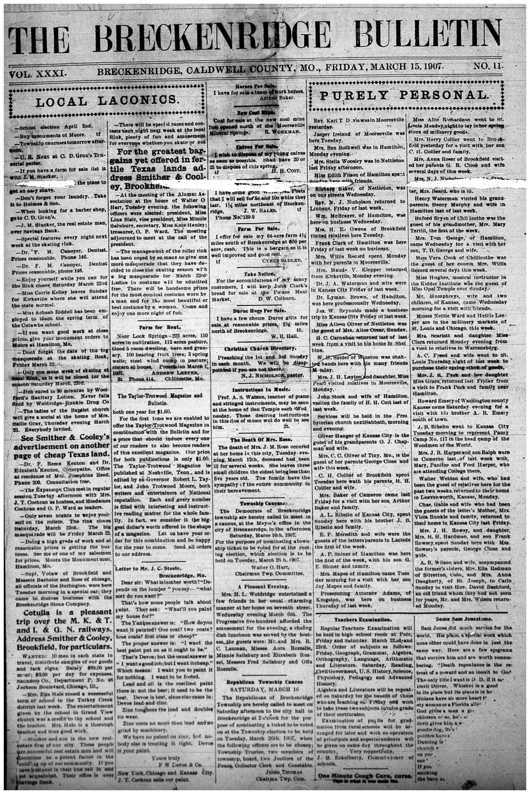 [Breckenridge Bulletin]