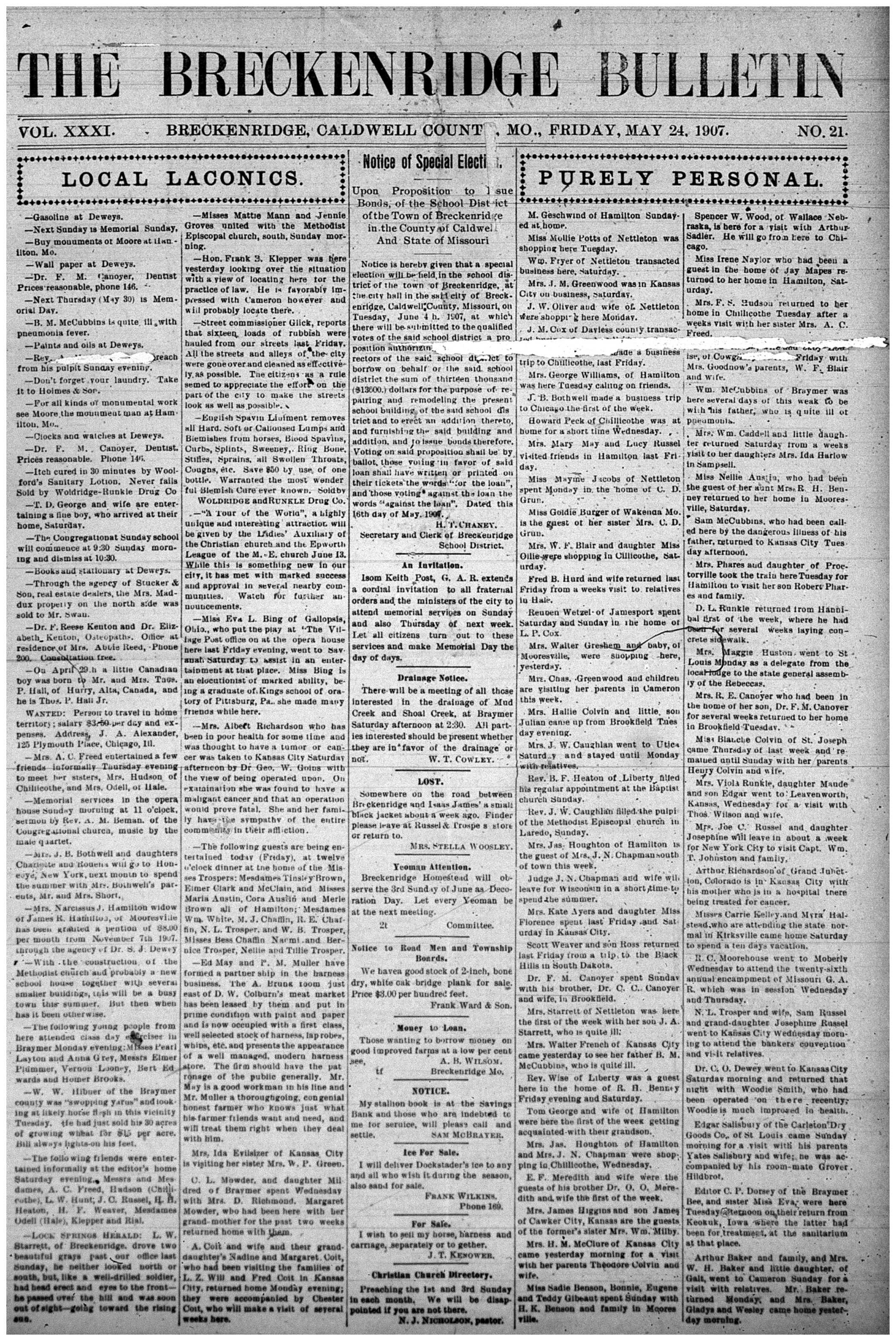 [Breckenridge Bulletin]