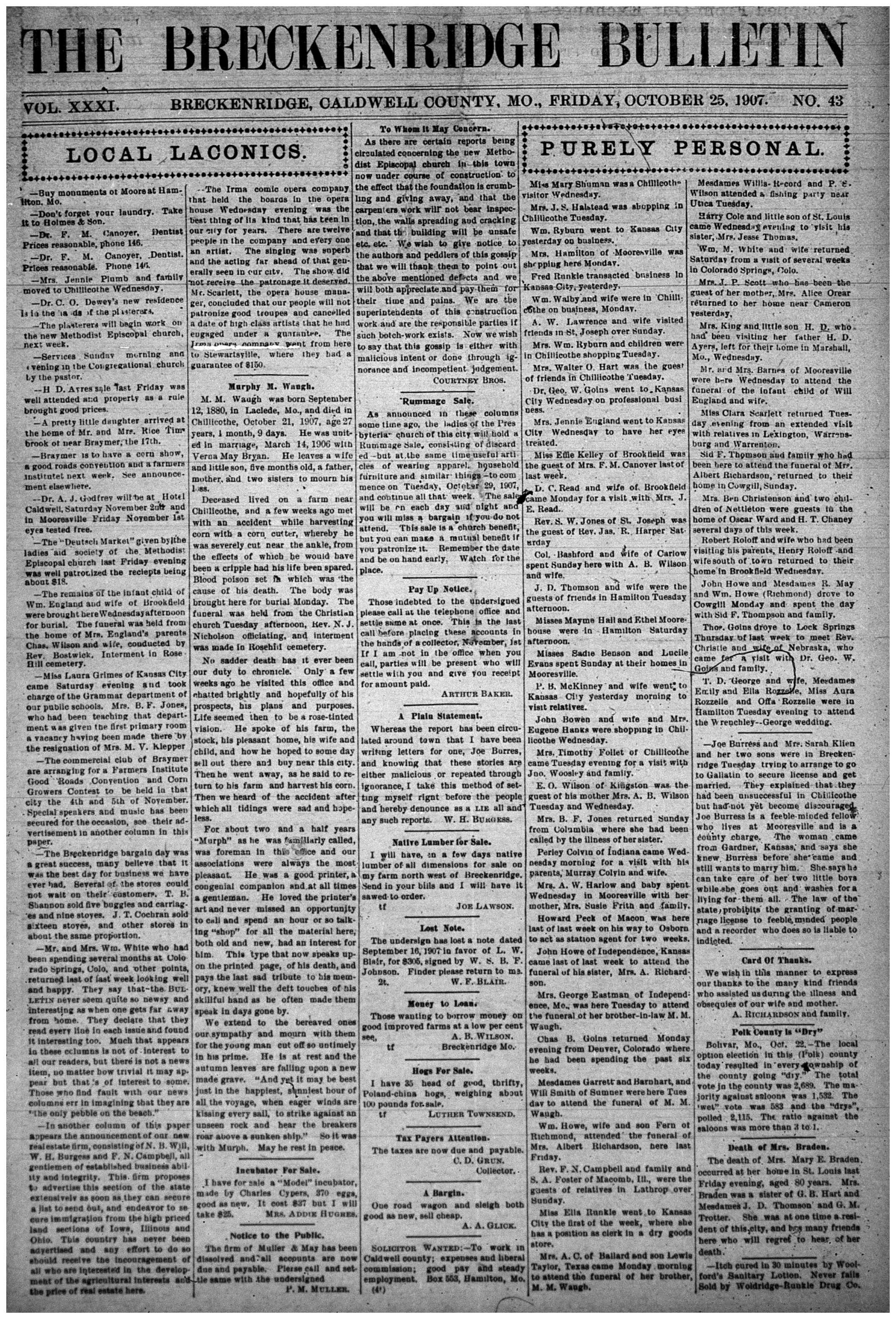 [Breckenridge Bulletin]