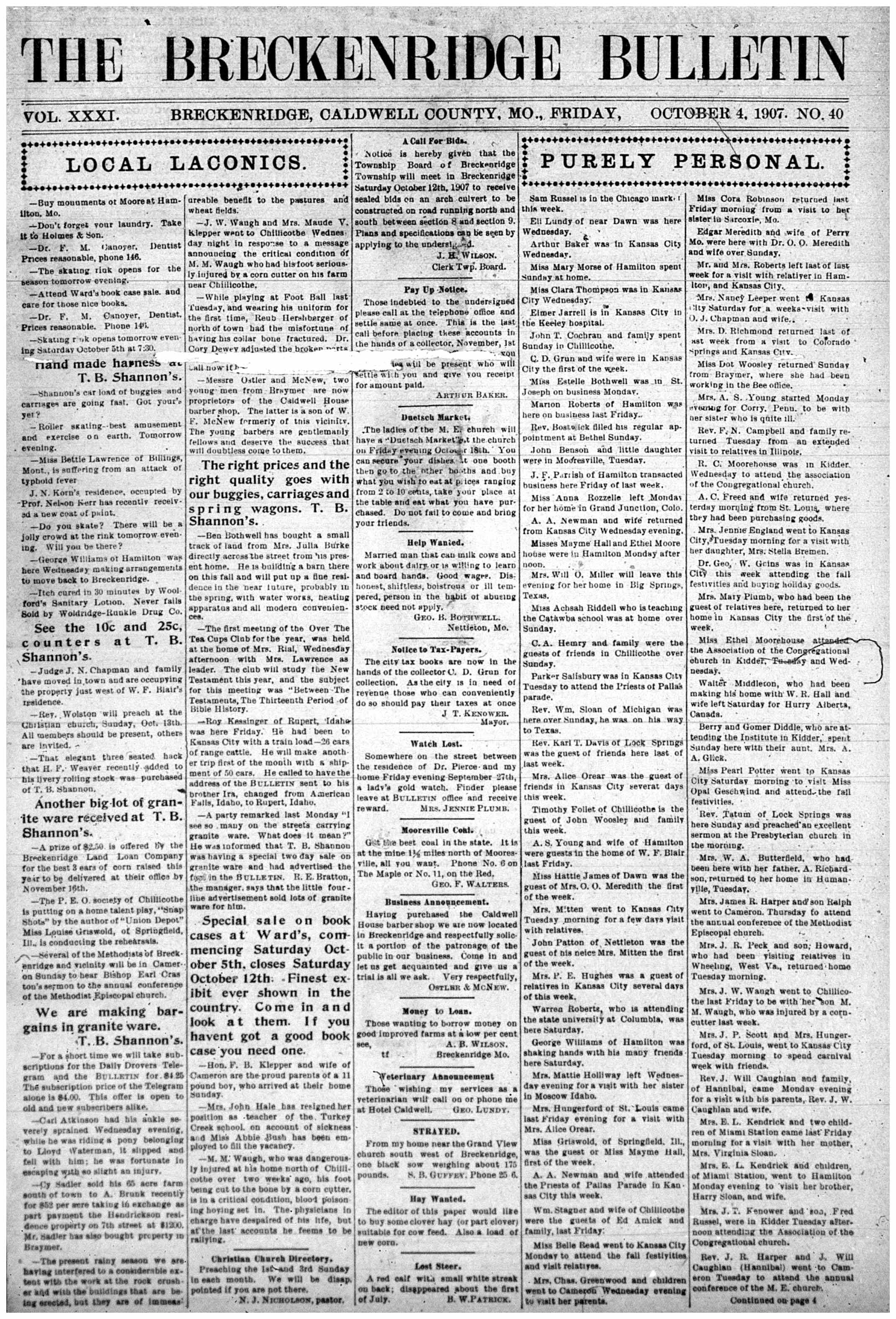 [Breckenridge Bulletin]