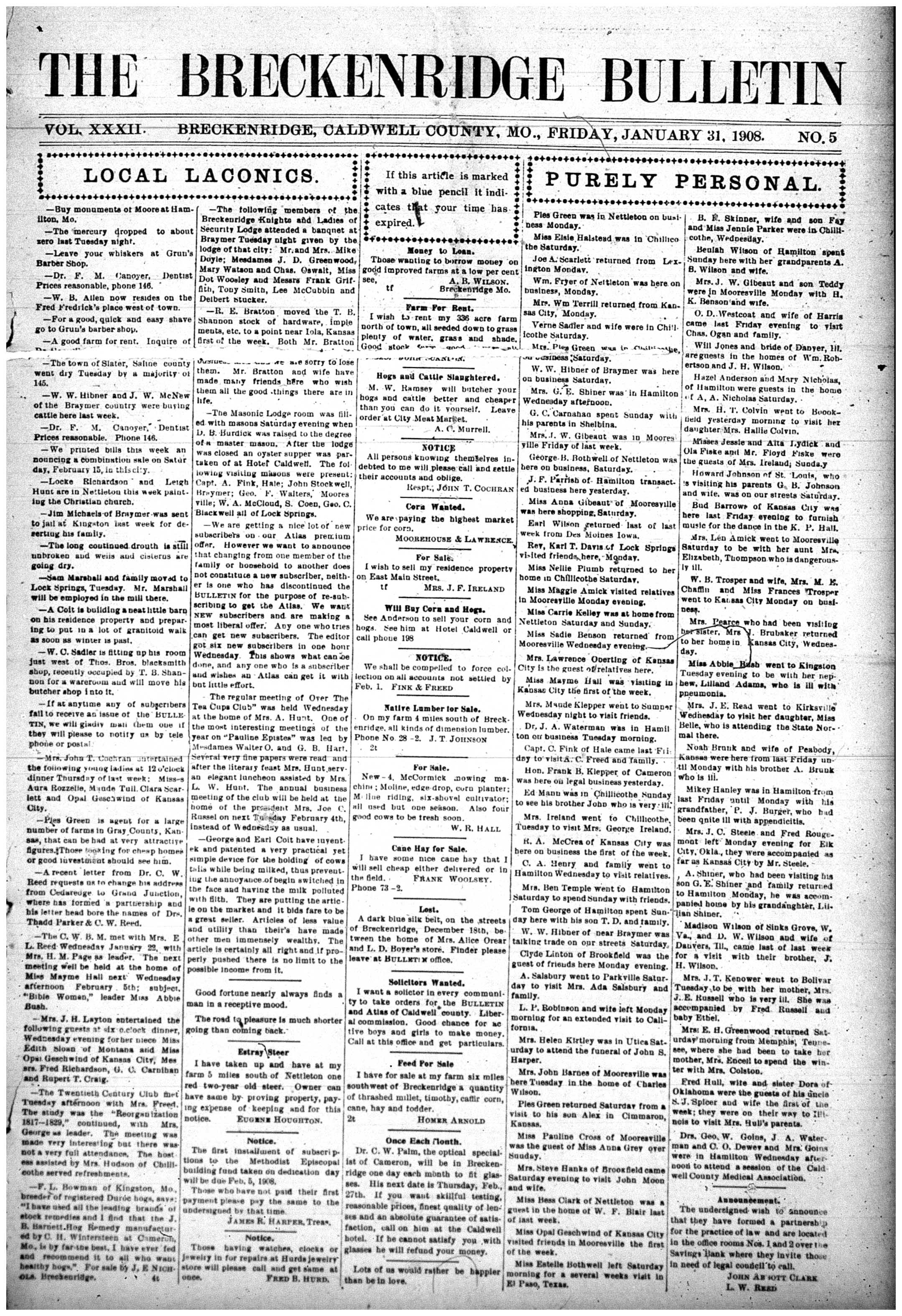 [Breckenridge Bulletin]