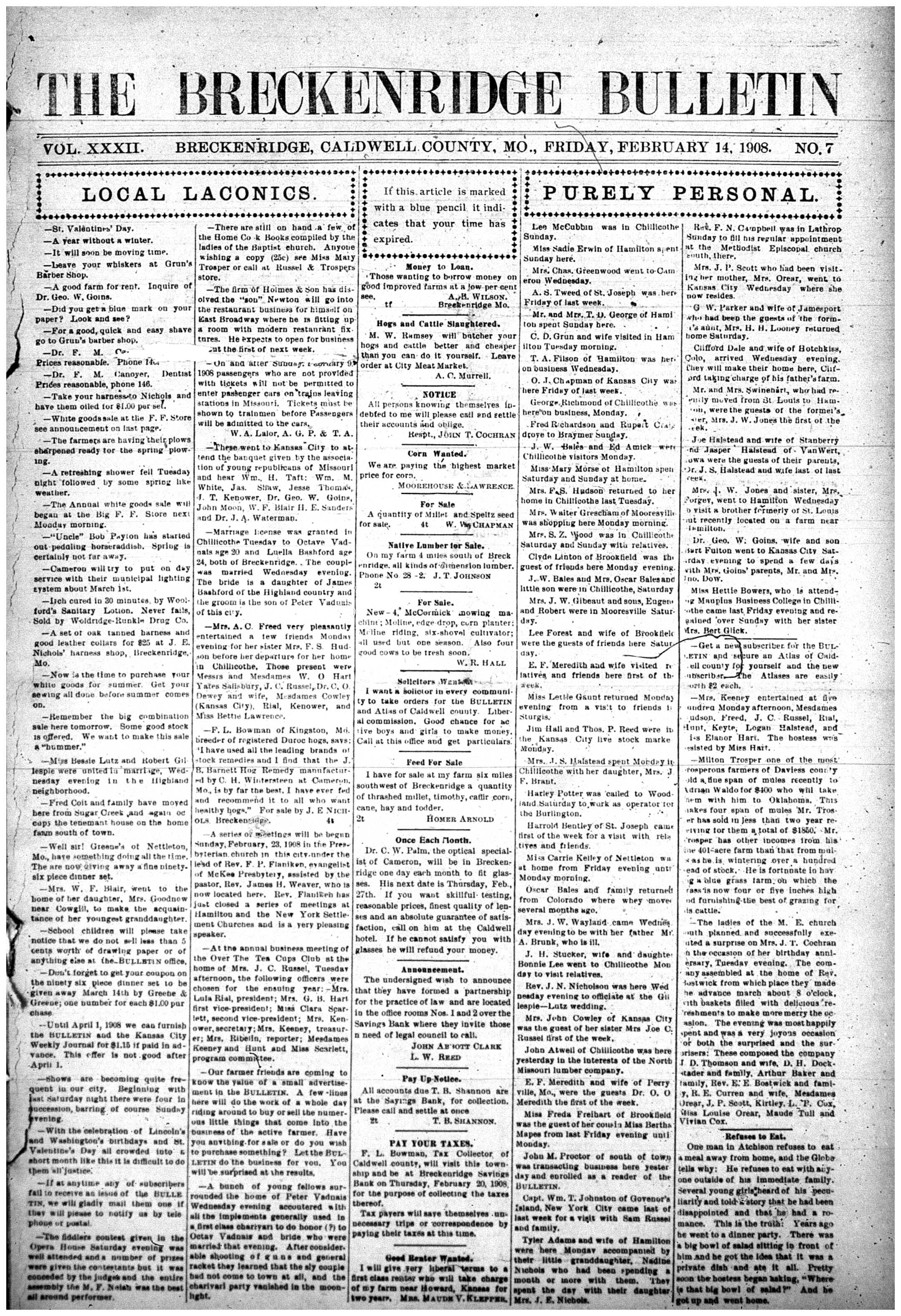 [Breckenridge Bulletin]