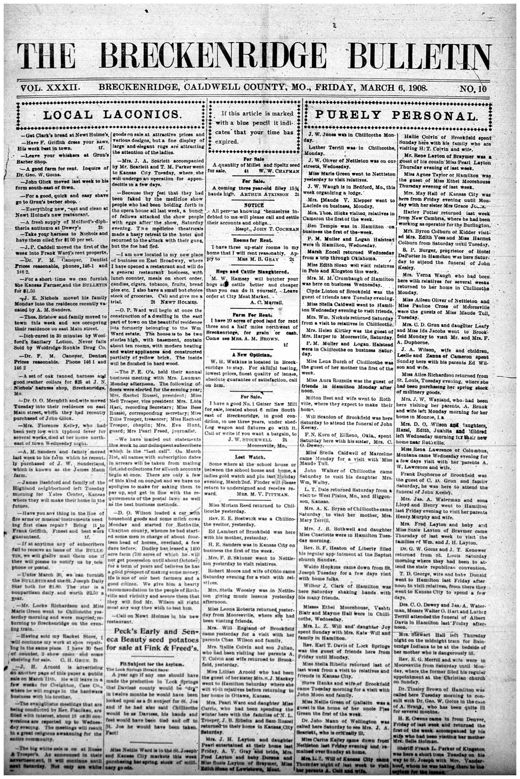 [Breckenridge Bulletin]