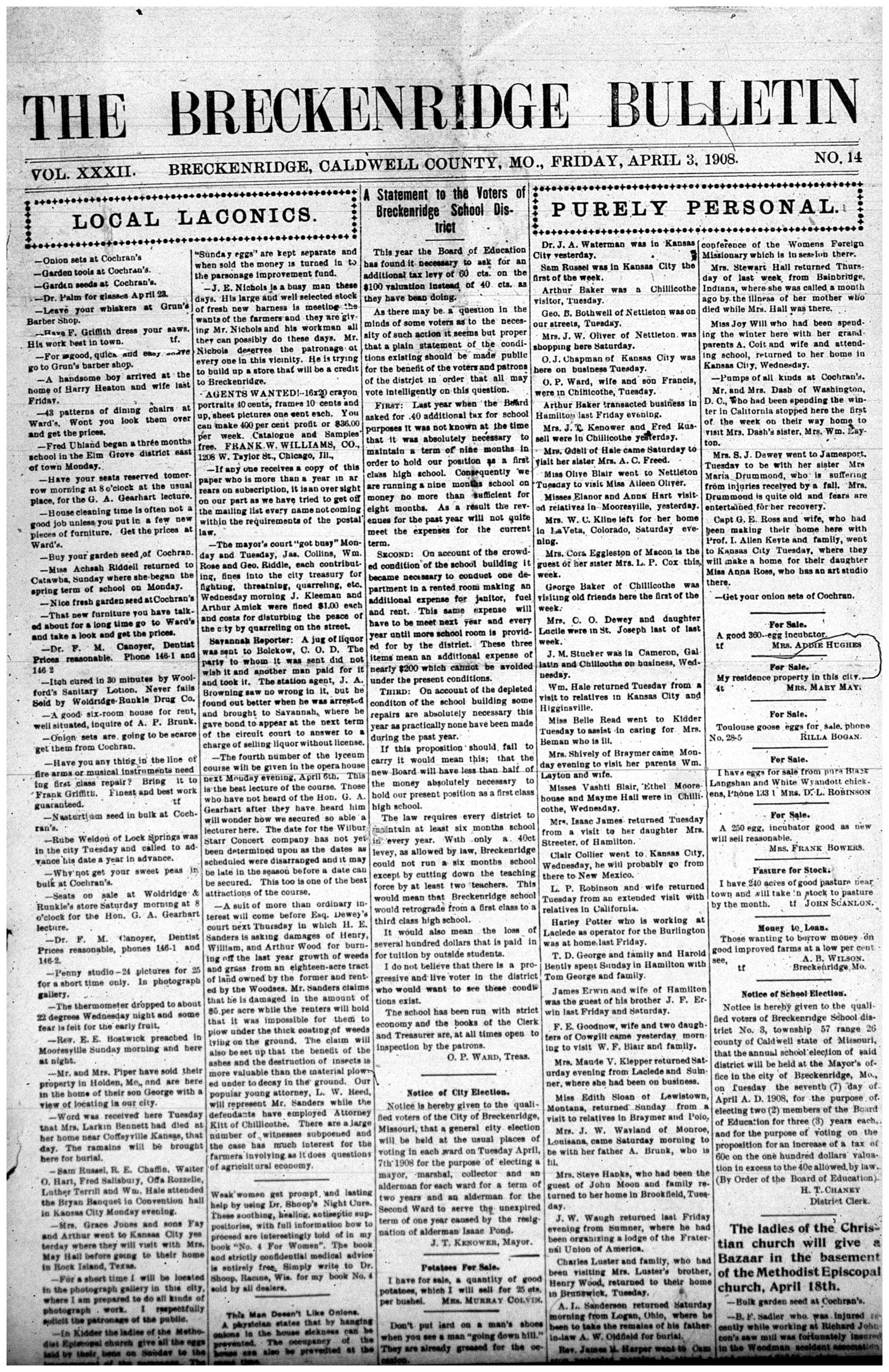 [Breckenridge Bulletin]