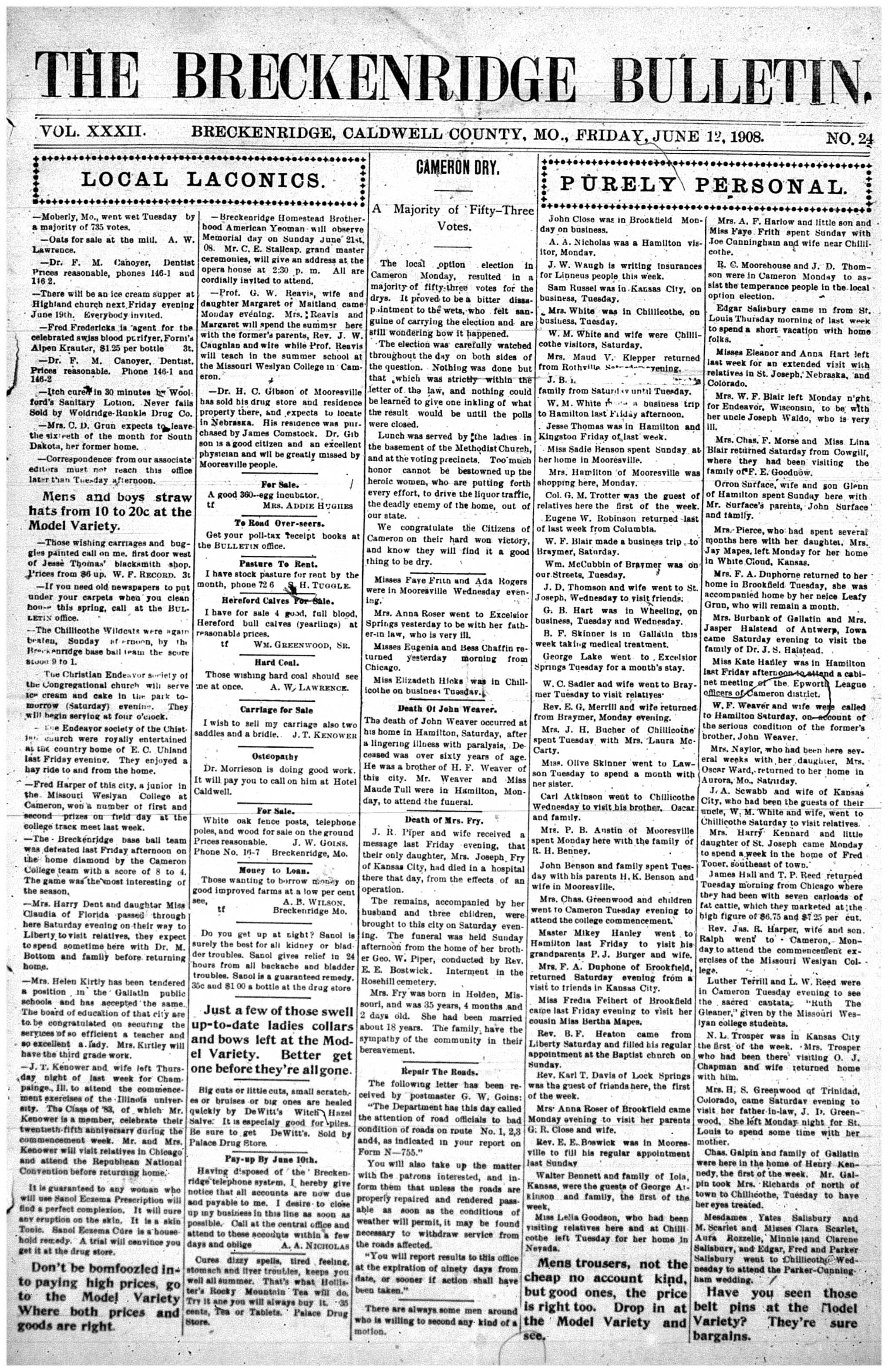 [Breckenridge Bulletin]