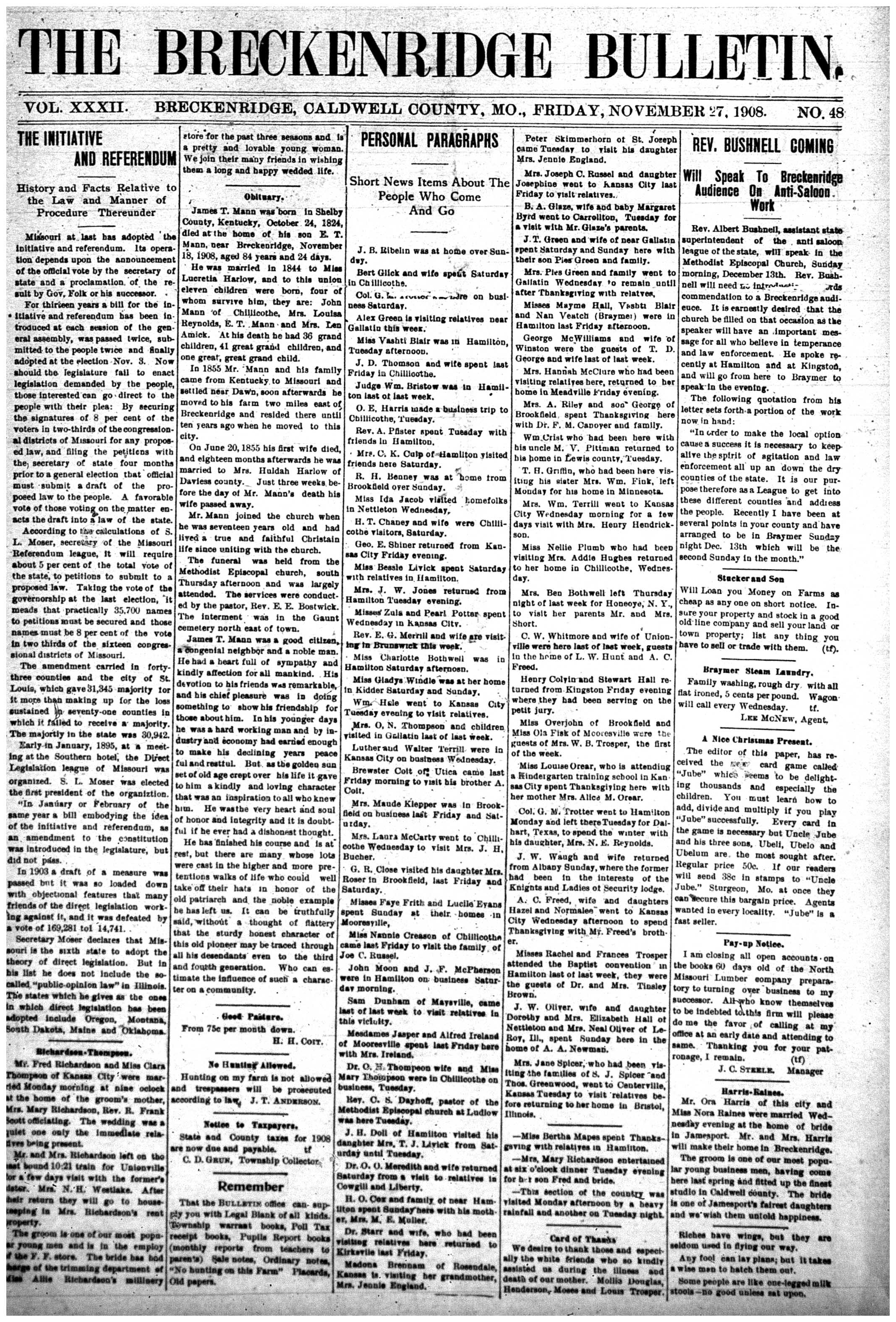 [Breckenridge Bulletin]