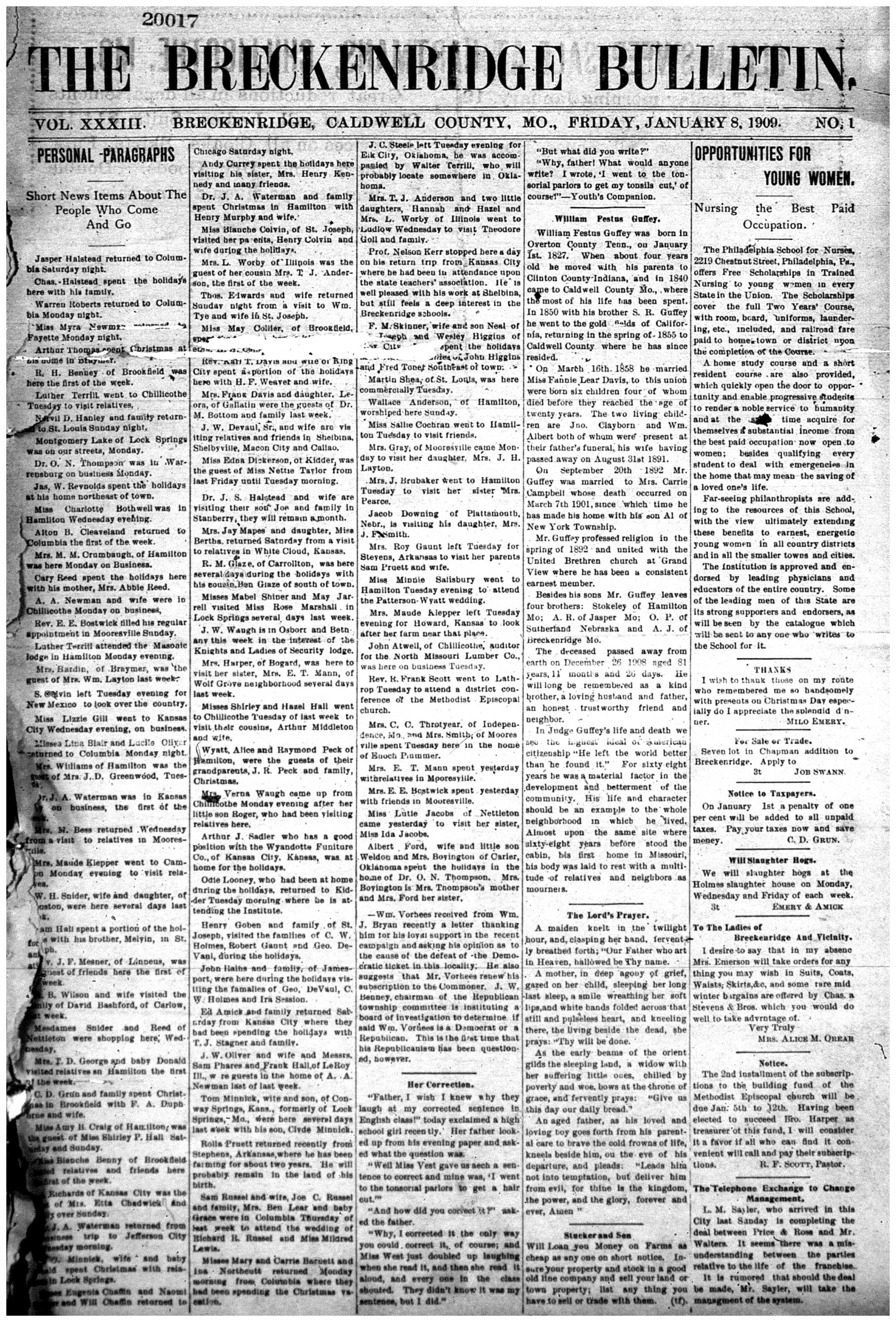 [Breckenridge Bulletin]