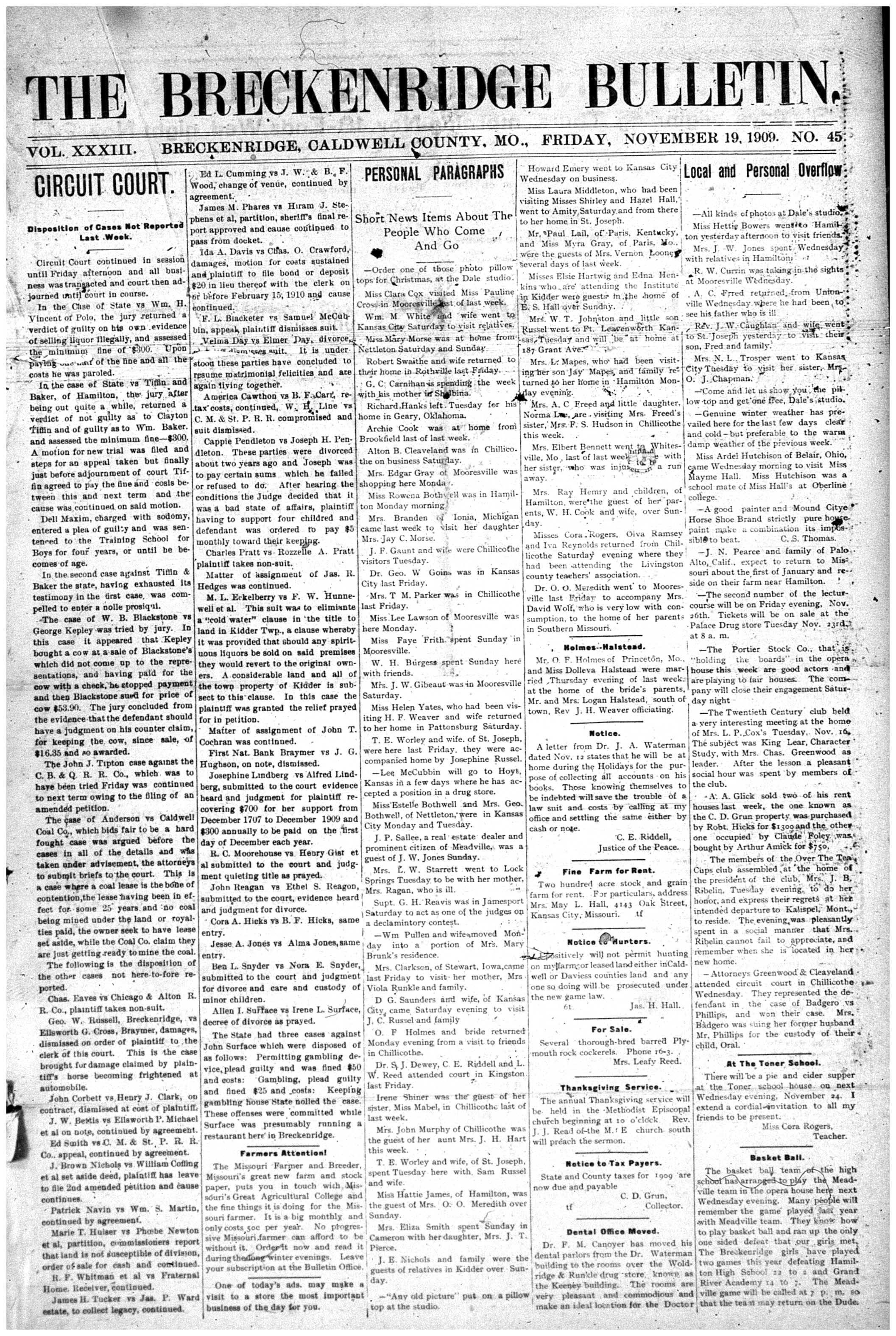 [Breckenridge Bulletin]