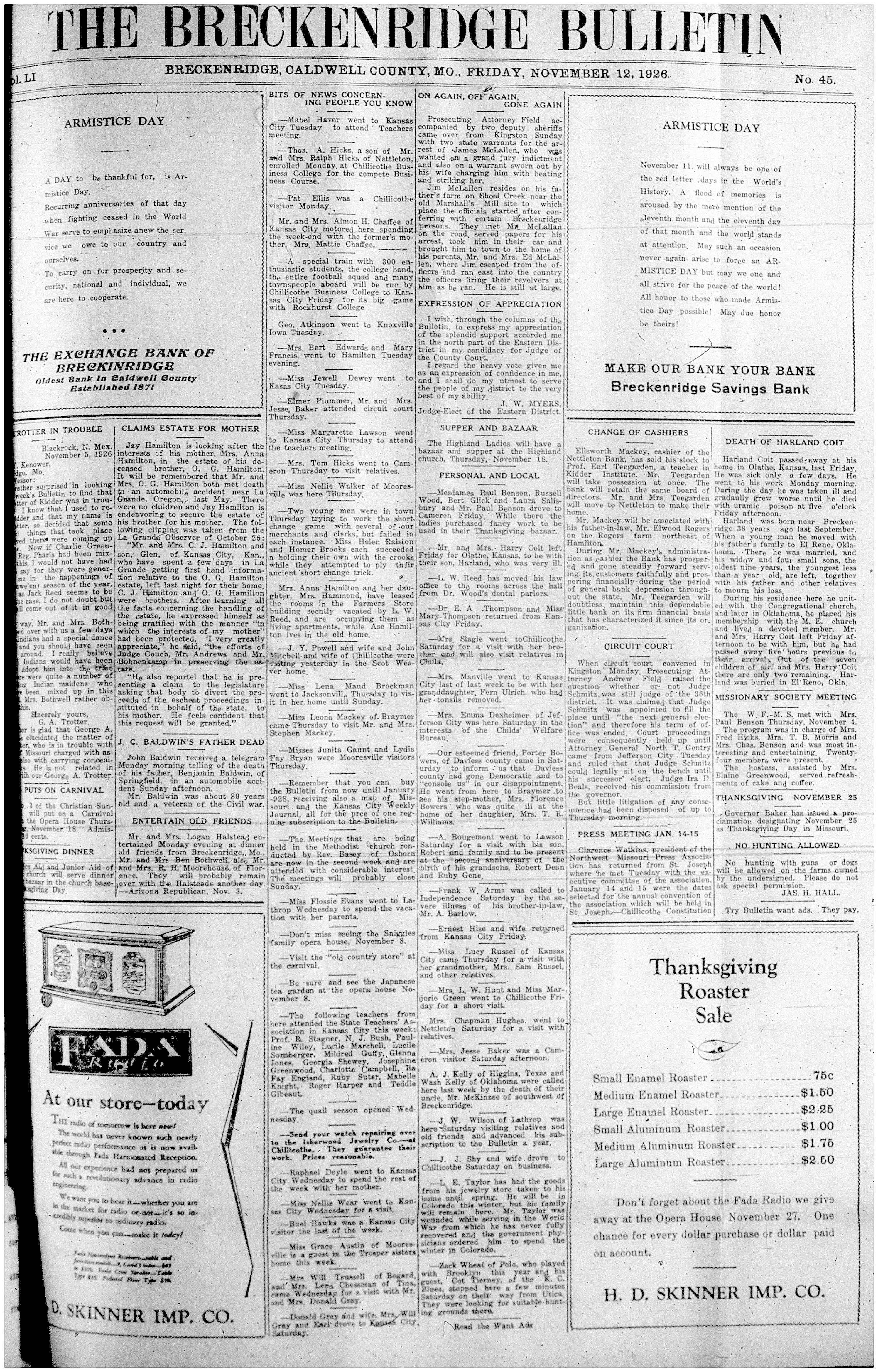 [Breckenridge Bulletin]